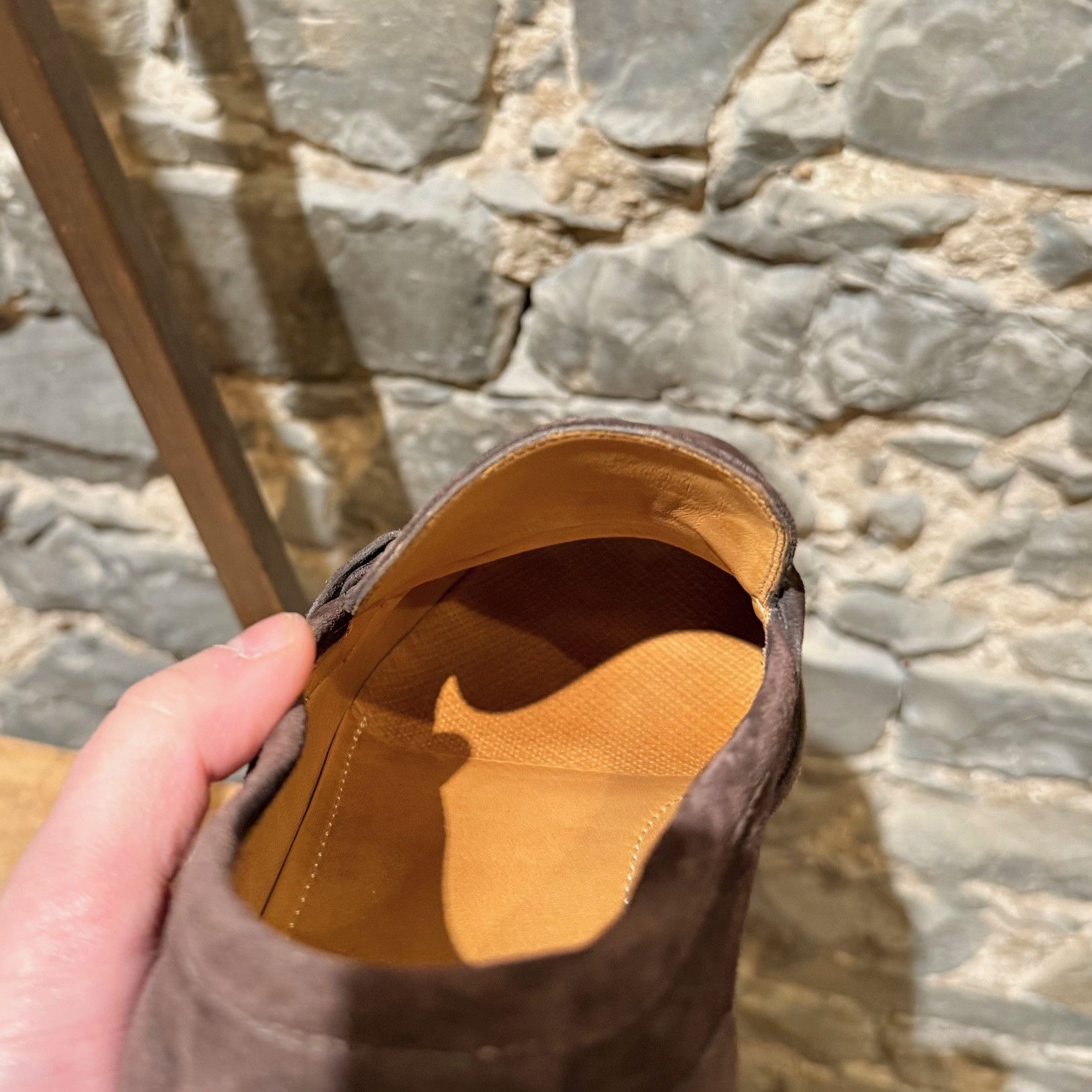 Gucci Gucci Brown Suede Horsebit Accent Jordaan Loafers Size US 11.5 / EU 44-45 - 12 Thumbnail
