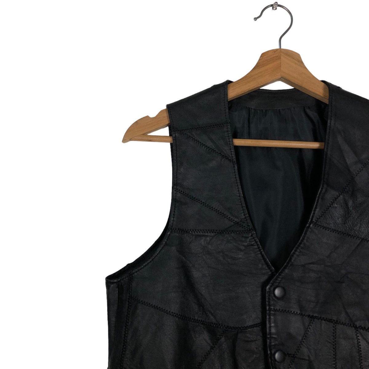 Japanese Brand 🔥90’s Soft Leather Riot Riot Vest Biker Wear Issey Miyake Size US M / EU 48-50 / 2 - 6 Thumbnail