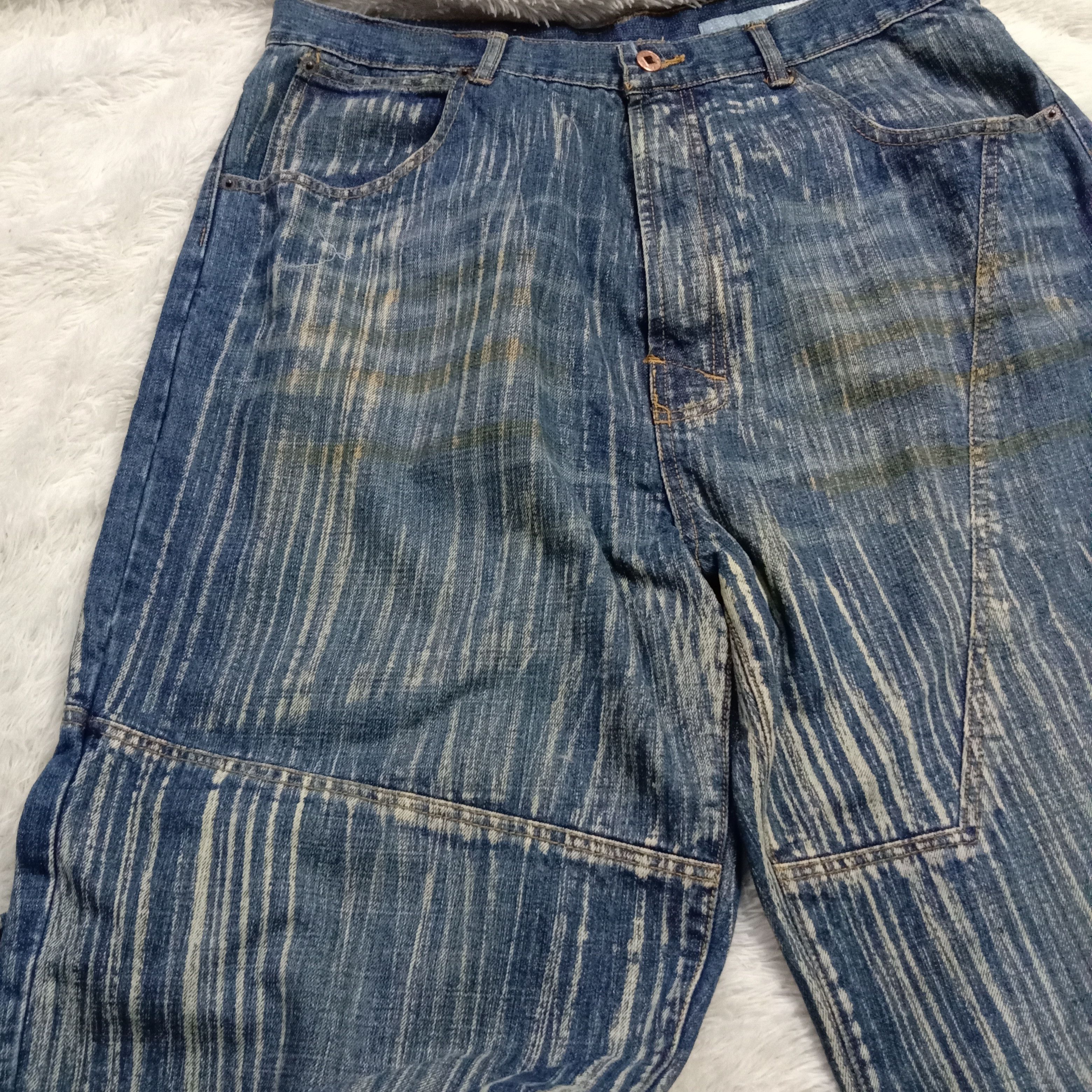 Japanese Brand Y2K Azzure Perfect Fit Disstressed Denim Size US 36 / EU 52 - 6 Thumbnail