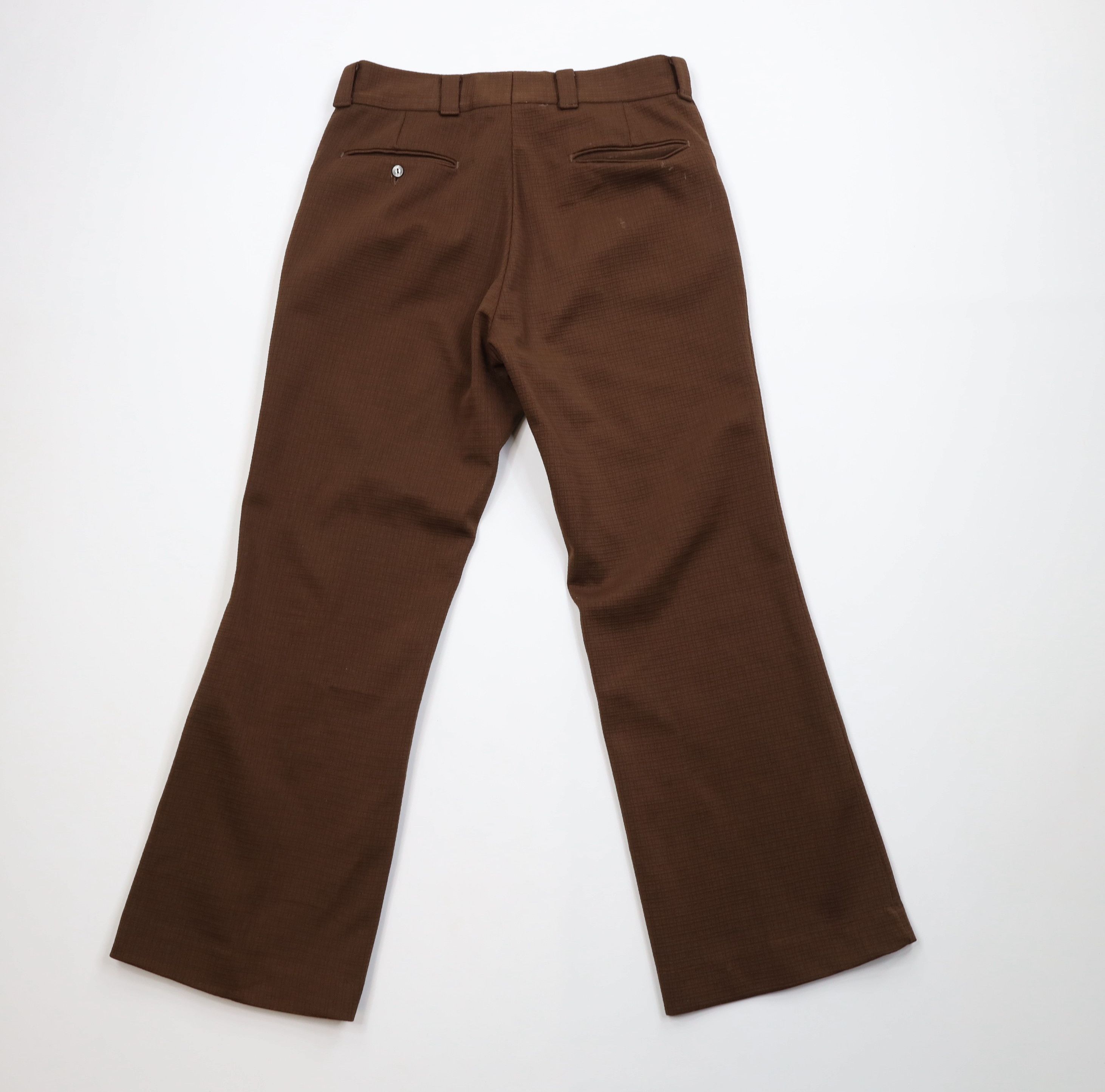 Vintage Vintage 60s 70s Streetwear Knit Bell Bottoms Pants Brown USA Size US 32 / EU 48 - 10 Thumbnail