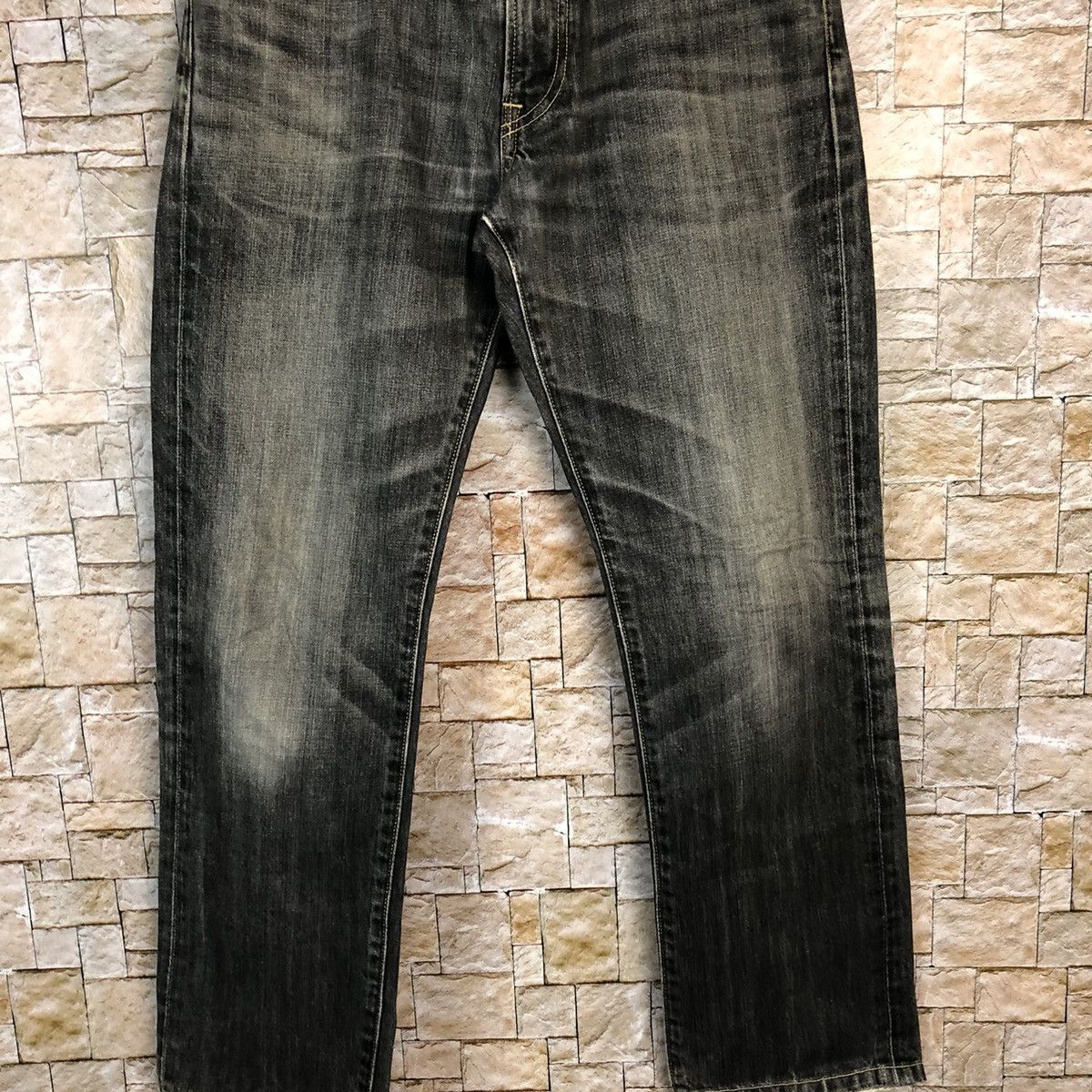 Uniqlo Faded Black Uniqlo vintage Jeans denim #A349 Size US 31 - 6 Thumbnail