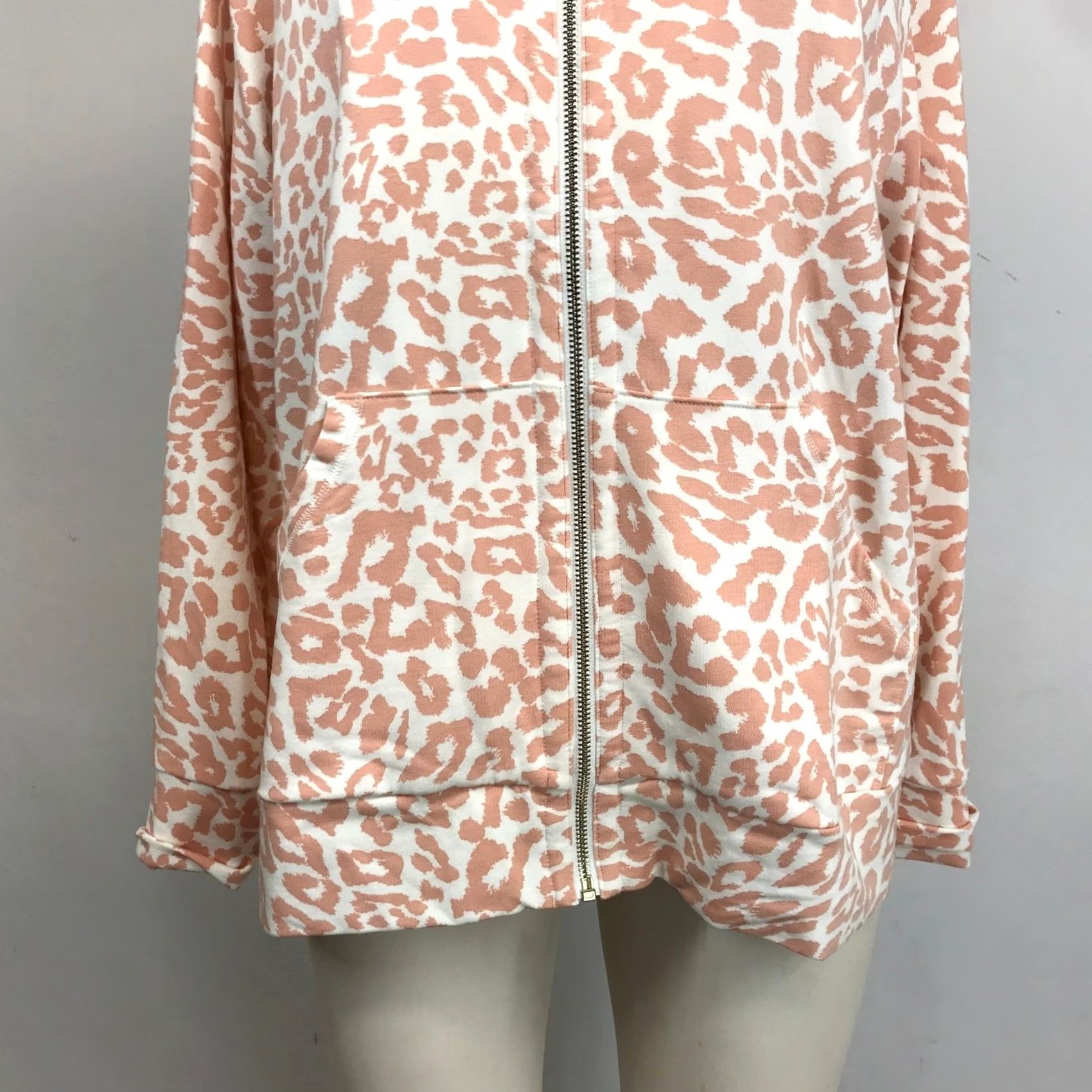 Vintage VINTAGE Chico's Pink Leopard Print Zip Up Jacket Women's L Casual Pink Leopard Print Zip Up Jacket Women's L Clothing Size L / US 10 / IT 46 - 3 Thumbnail