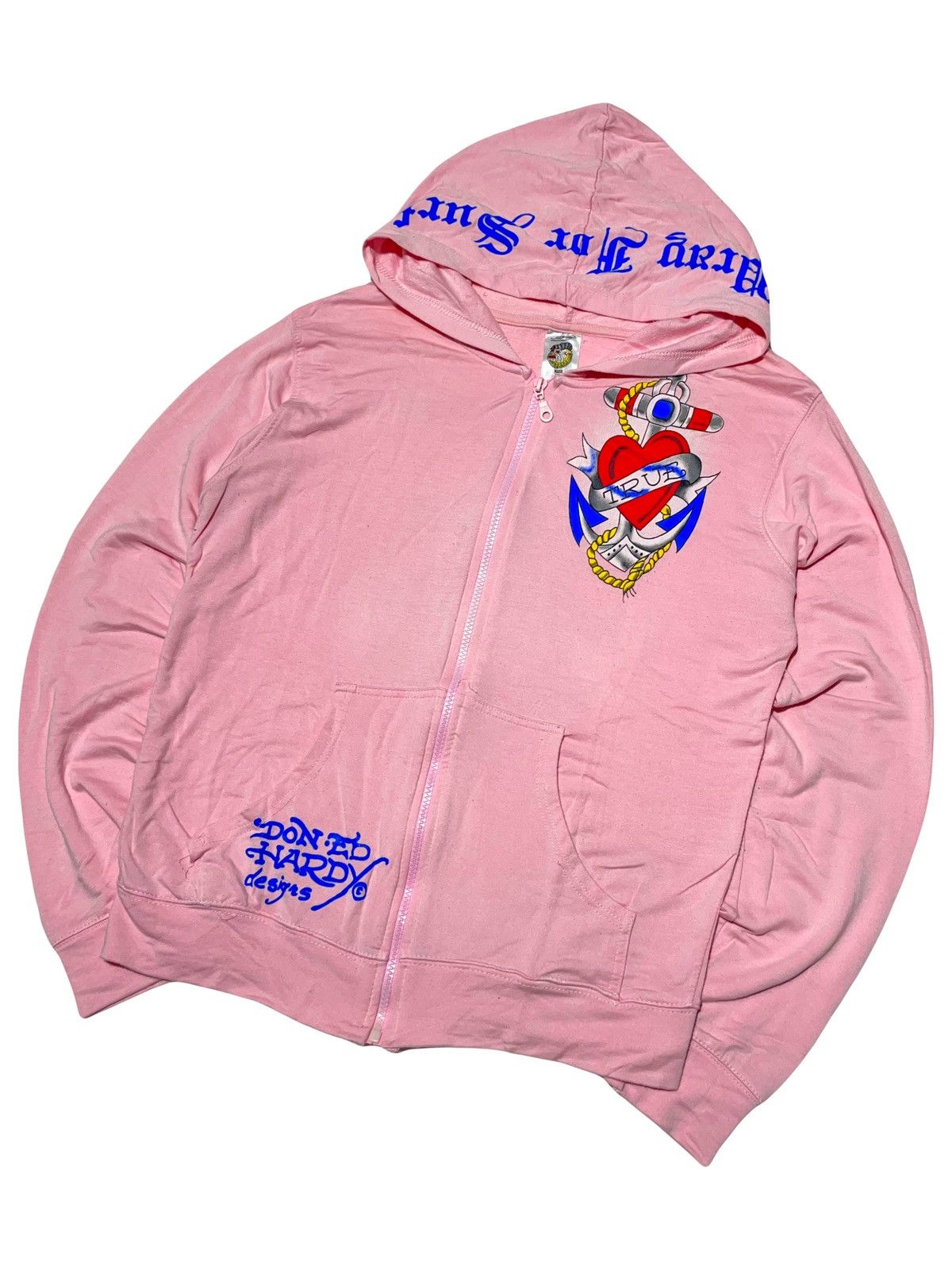 Ed Hardy × Japanese Brand Ed Hardy Japanese streetwear zip hoodie Size L / US 10 / IT 46 - 2 Thumbnail