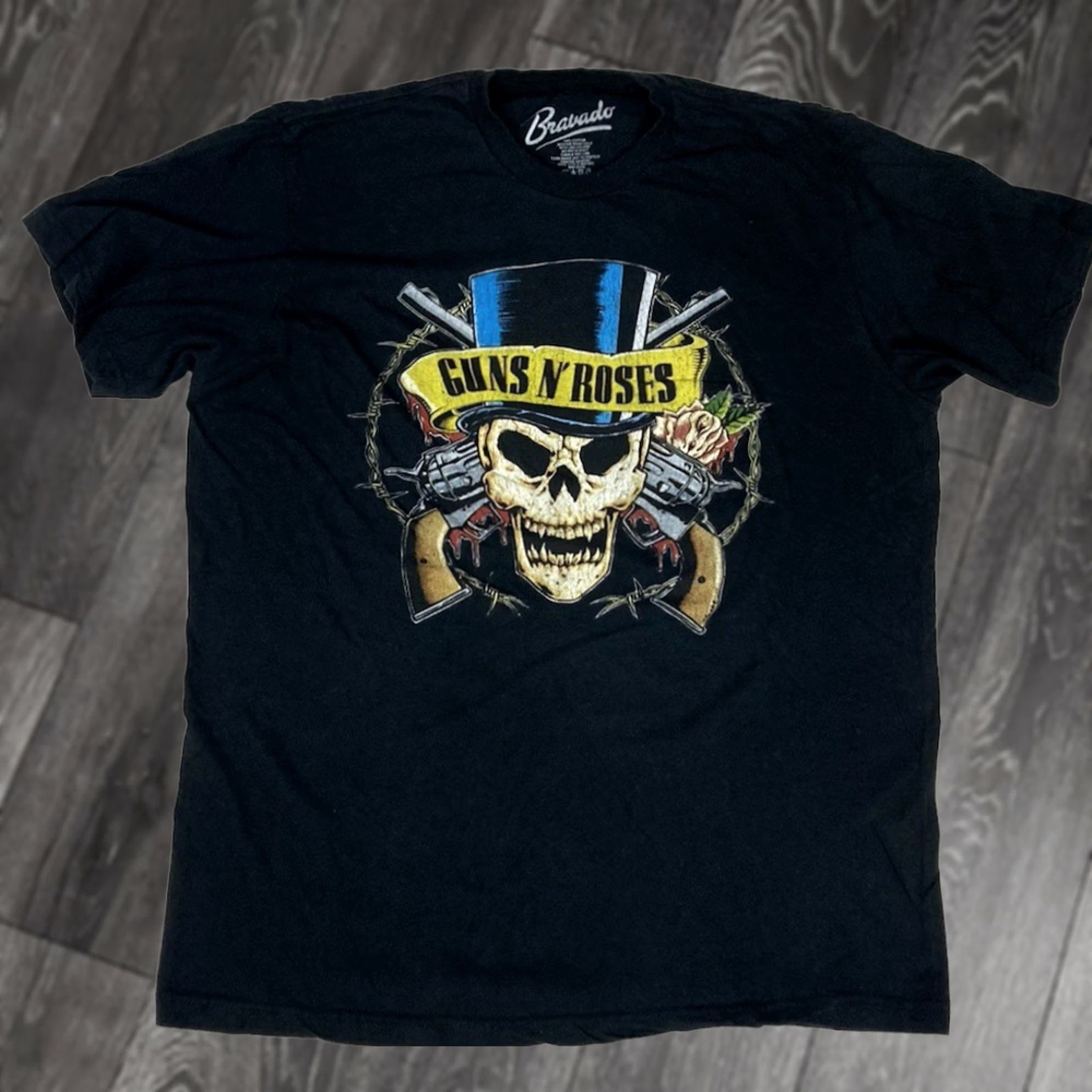 Bravado Guns N Roses Graphic Print T-Shirt Men Large Black Bravado Crew Neck Short Sleeve Retro Music Shirt Size US L / EU 52-54 / 3 - 1 Thumbnail