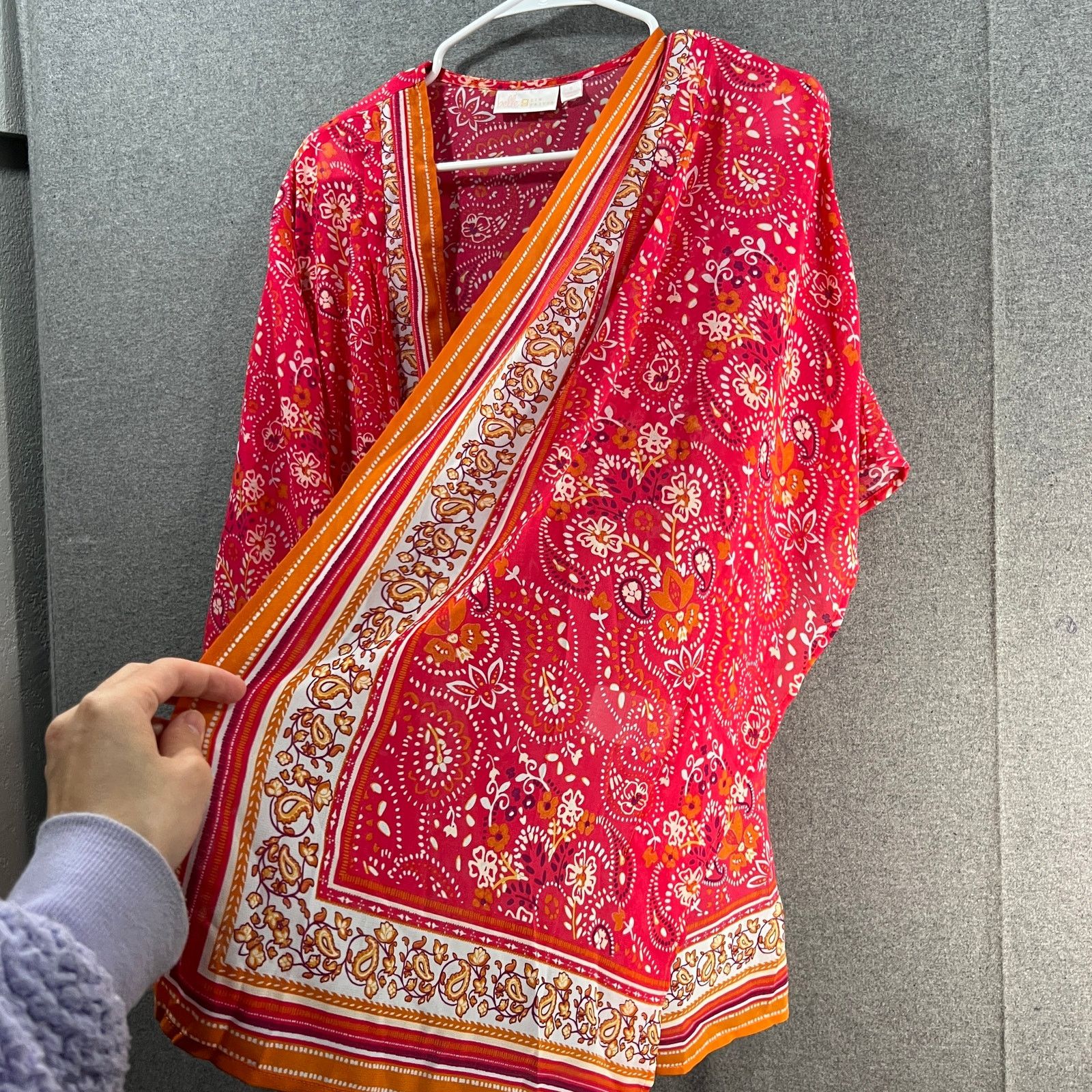 Other Belle by Kim Gravel Border Print Woven Cardigan Size S / US 4 / IT 40 - 9 Thumbnail