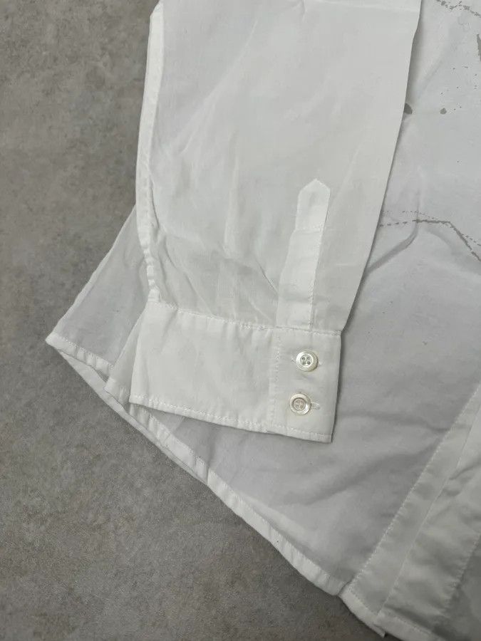 Marithe + Francois Girbaud 2000s Marithé + François Girbaud White Stars Shirt Size US M / EU 48-50 / 2 - 6 Thumbnail