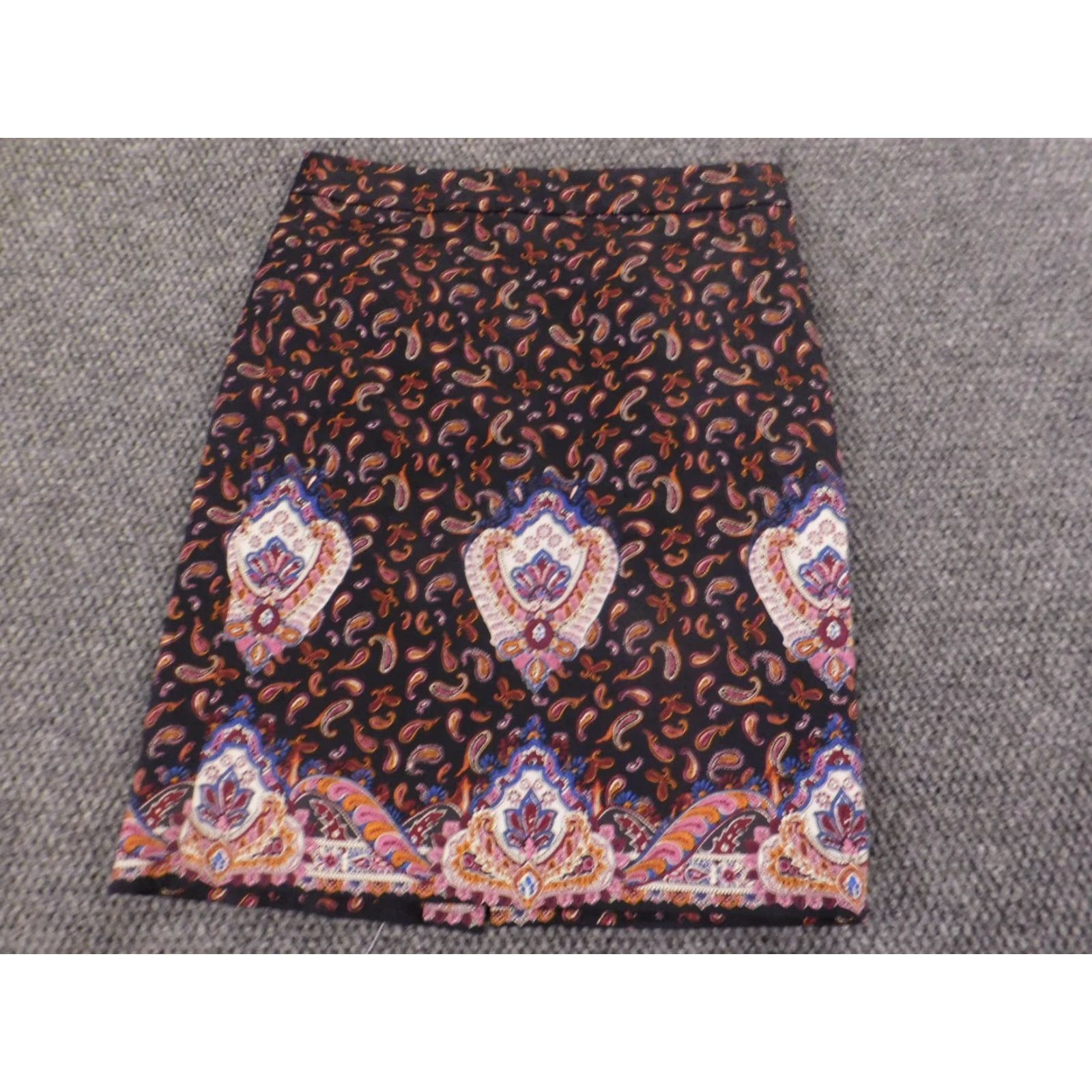 J.Crew J.Crew Skirt 0 Purple Knee Length A-Line Zip Knit Cotton Womens Regular Mid Rise Lined Solid Dress Casual Vintage No Size 25" / US 0 / IT 36 - 2 Thumbnail