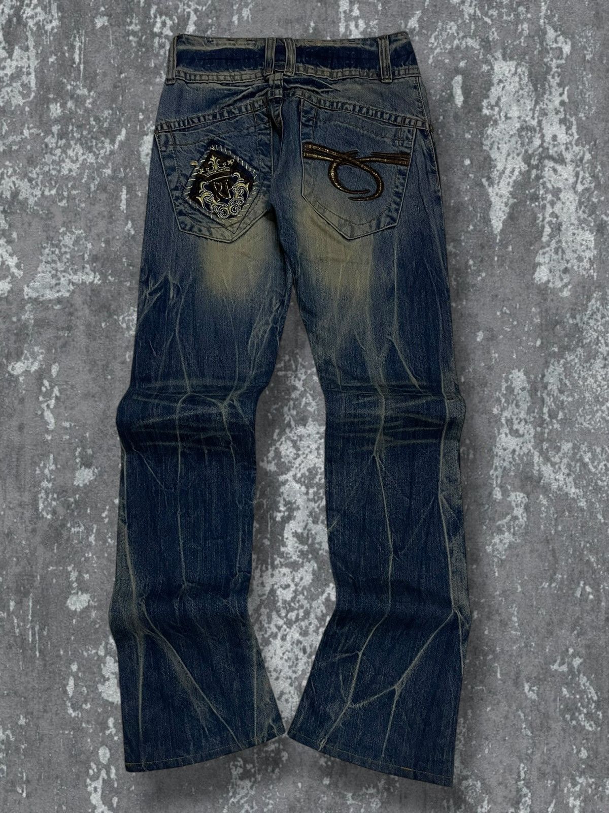 Tornado Mart Vintage 1990s Designer Japan Red Peppers Wax Distressed Size US 27 - 10 Thumbnail