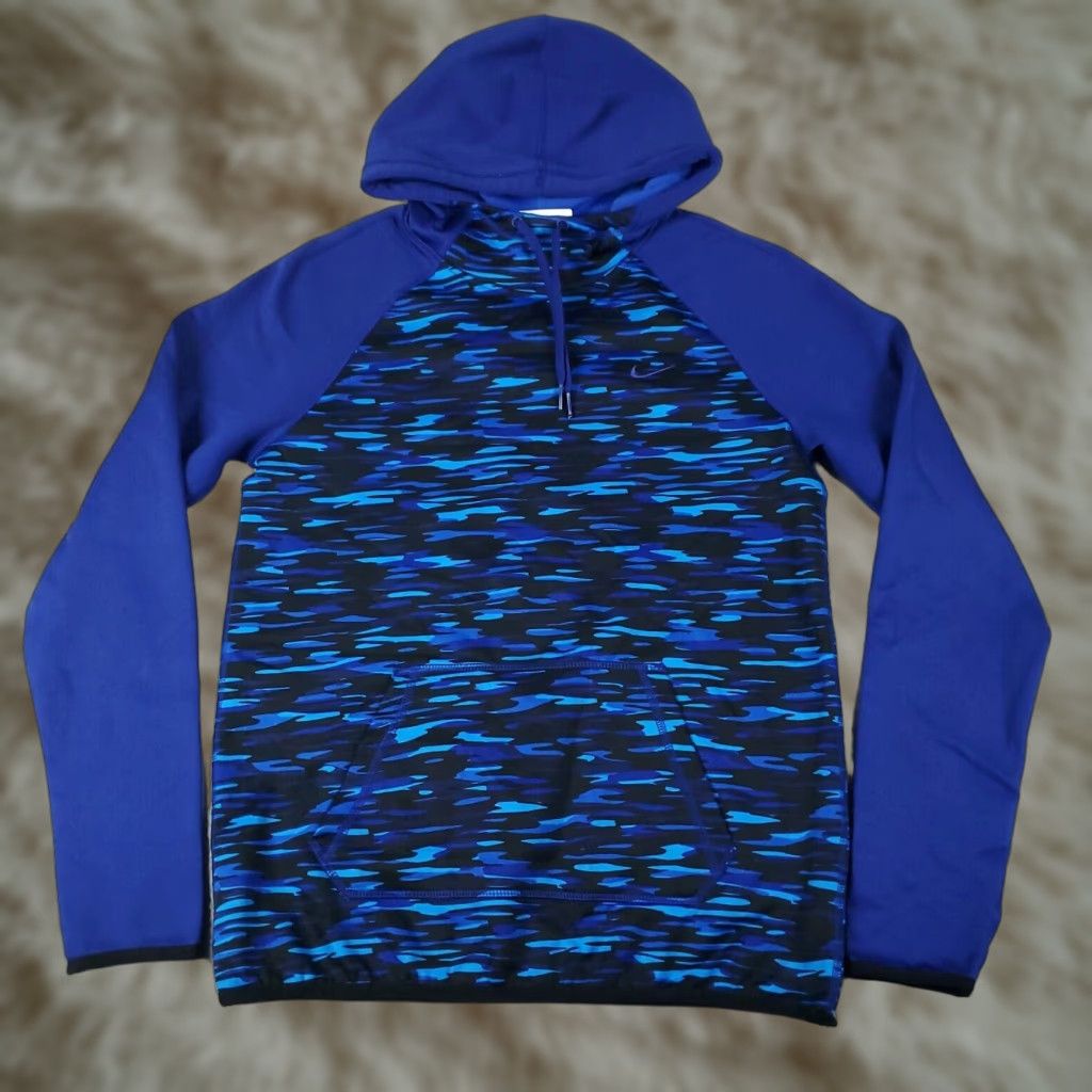 Nike Nike Sweater Womens Small Blue Swoosh Pullover Hoodie Sweatshirt Ladies Size S / US 4 / IT 40 - 1 Thumbnail