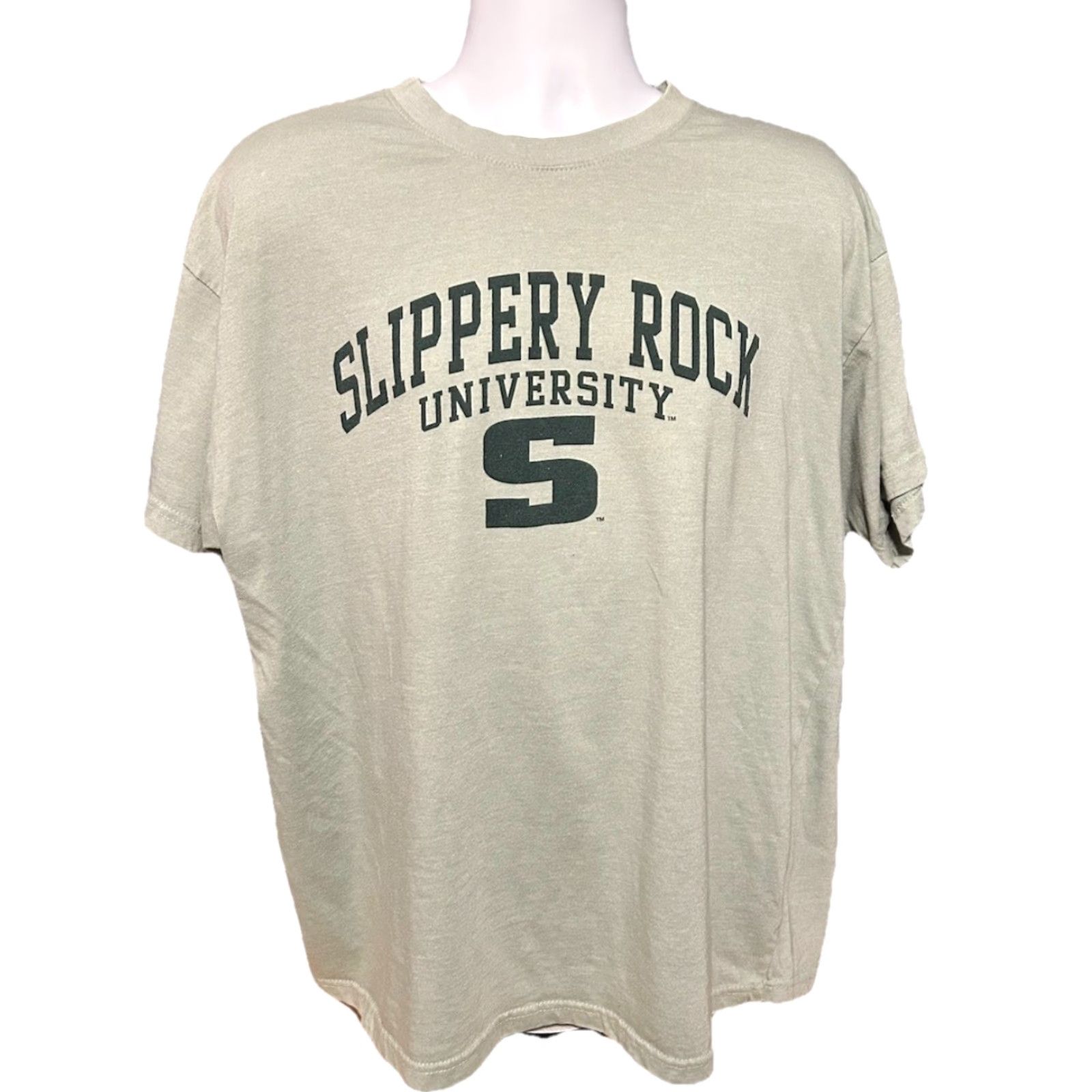 Vintage VTG Slippery Rock University Shirt Adult 2XL Green Short Sleeve MV Green Logo College 2000s Womens/Mens? Size US XXL / EU 58 / 5 - 2 Thumbnail