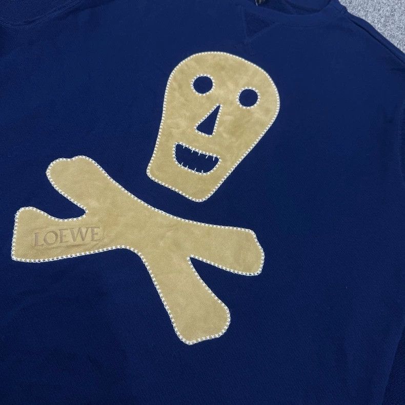 Loewe Loewe Navy blue skull sweater Size S / US 4 / IT 40 - 3 Thumbnail