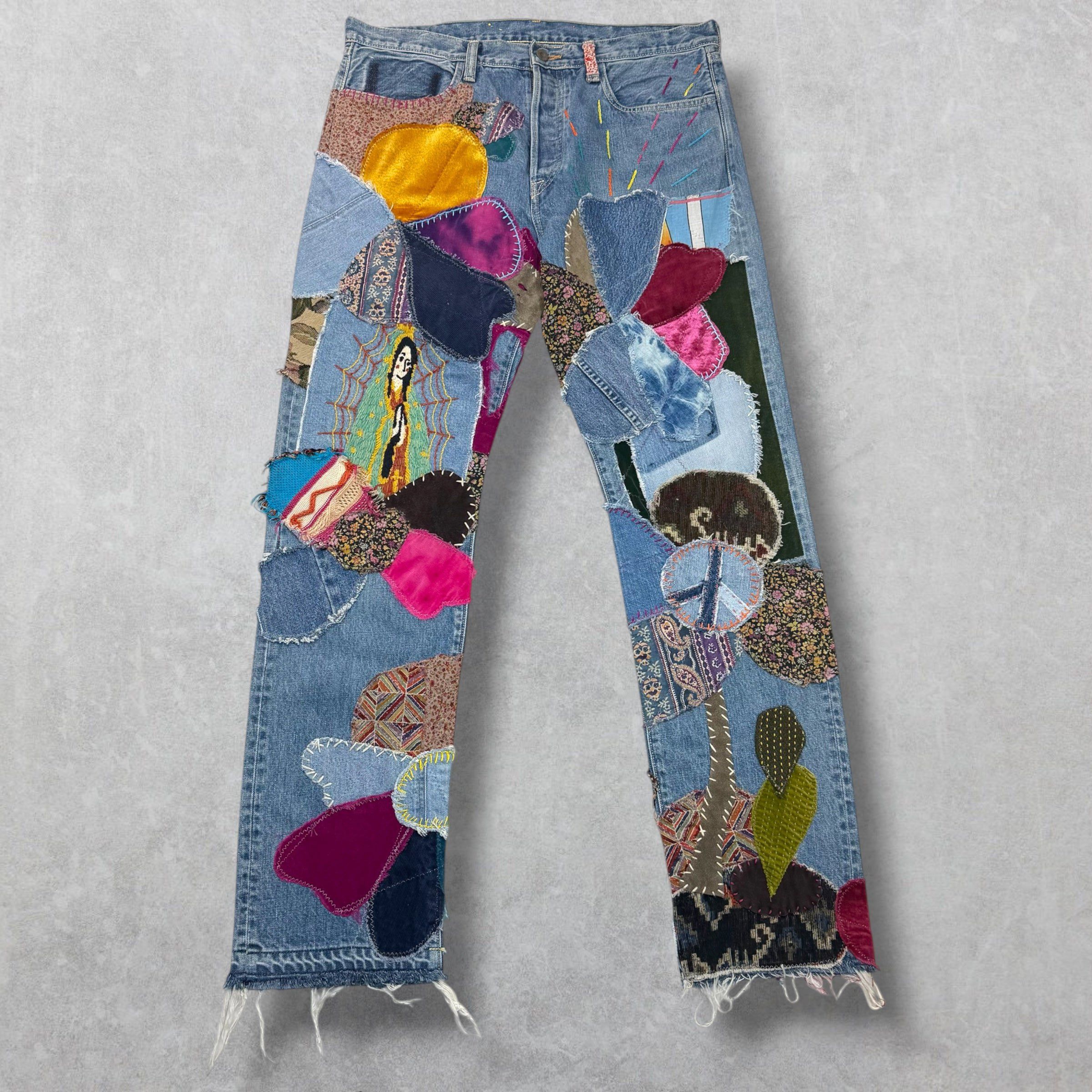 Kapital Kapital 14oz Crazy El Paso 5P Patch Jeans 36 Size US 36 / EU 52 - 1 Thumbnail