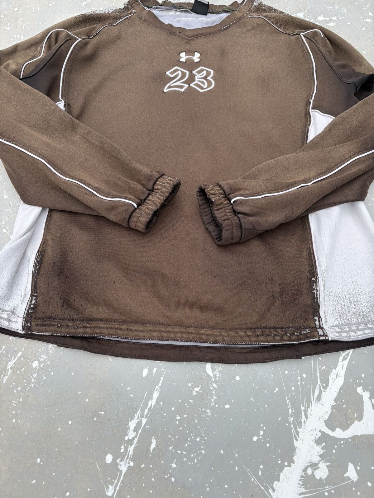 Under Armour Trashed Distressed & Sunfaded Under Armour Long Sleeve Punk Size US XL / EU 56 / 4 - 11 Thumbnail