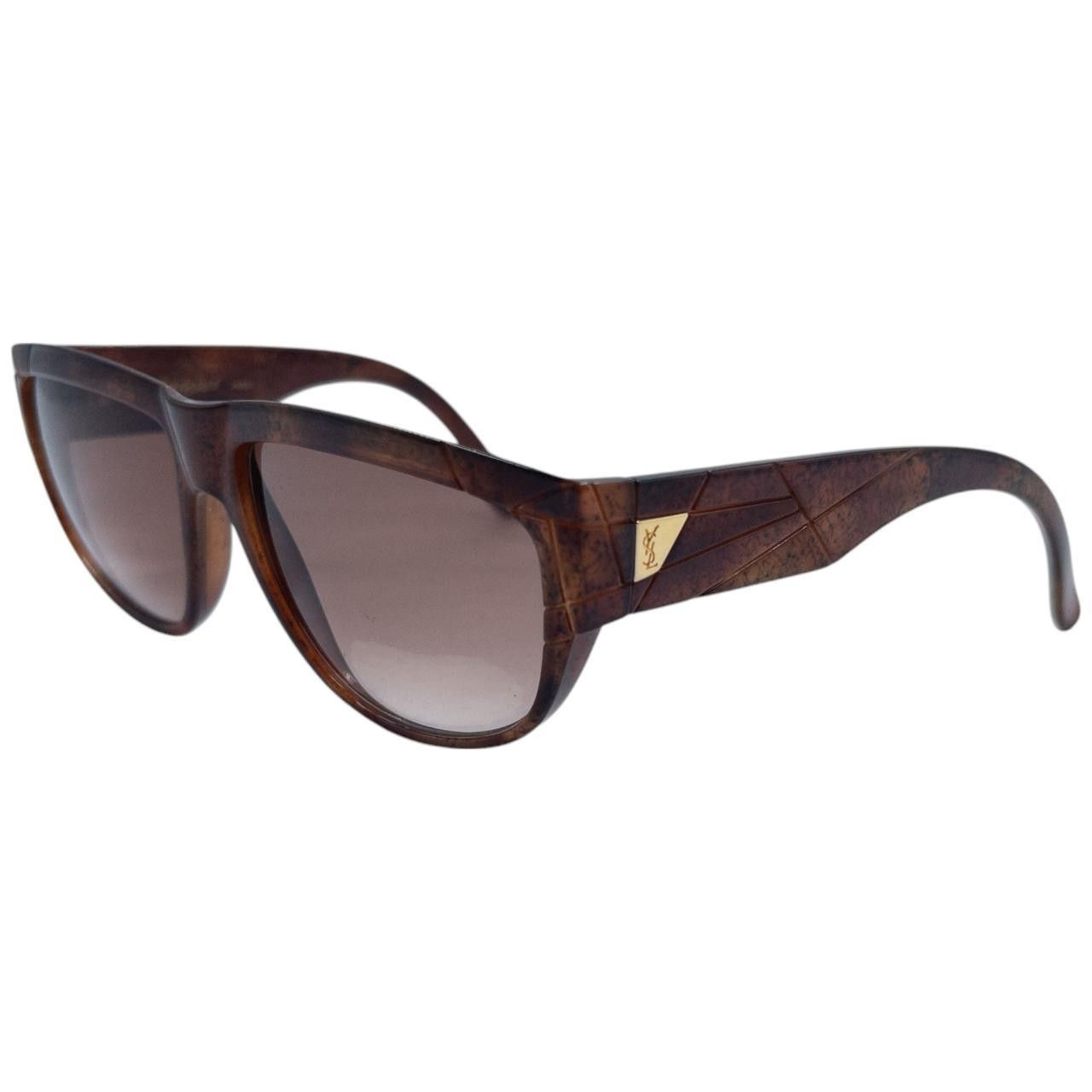 Yves Saint Laurent Vintage YSL Yves Saint Laurent Embossed Sunglasses Size ONE SIZE - 1 Thumbnail