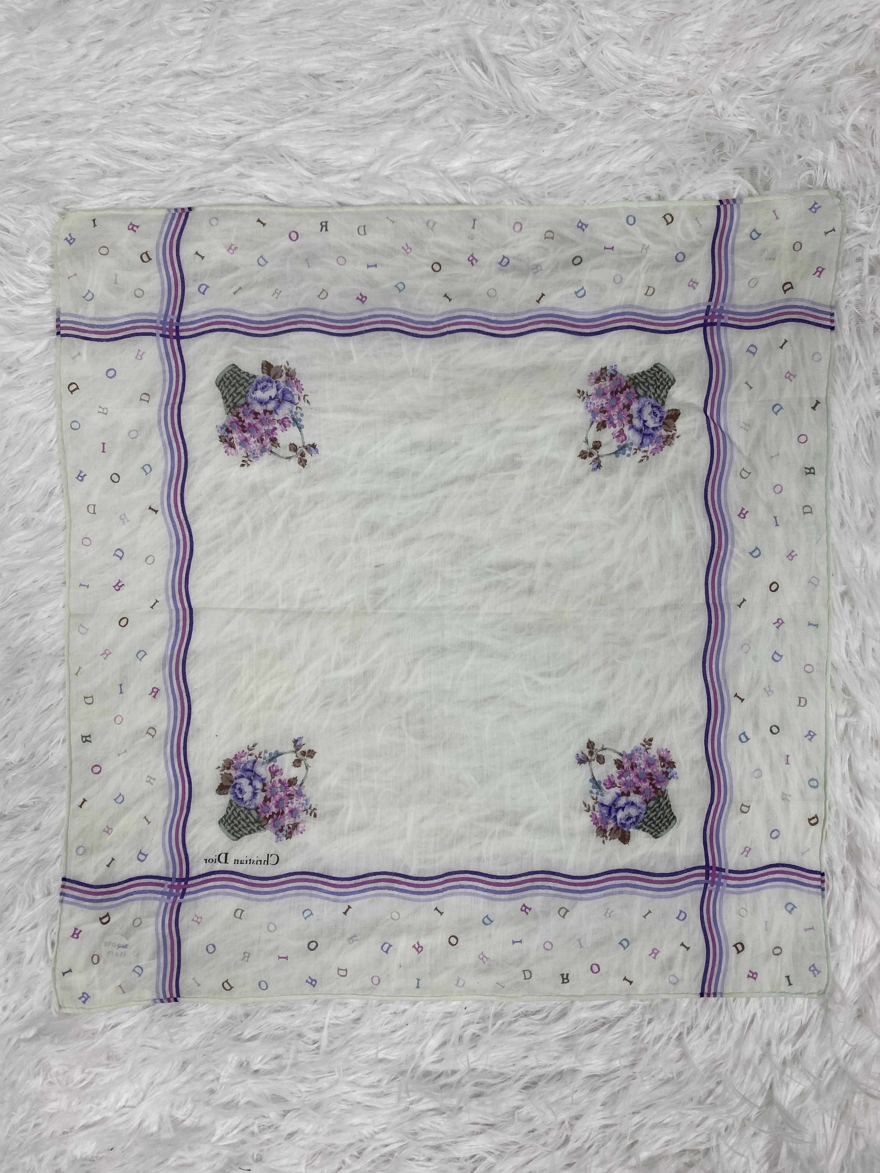 Vintage Vintage Christian Dior Handkerchief PH0098 Size ONE SIZE - 5 Thumbnail