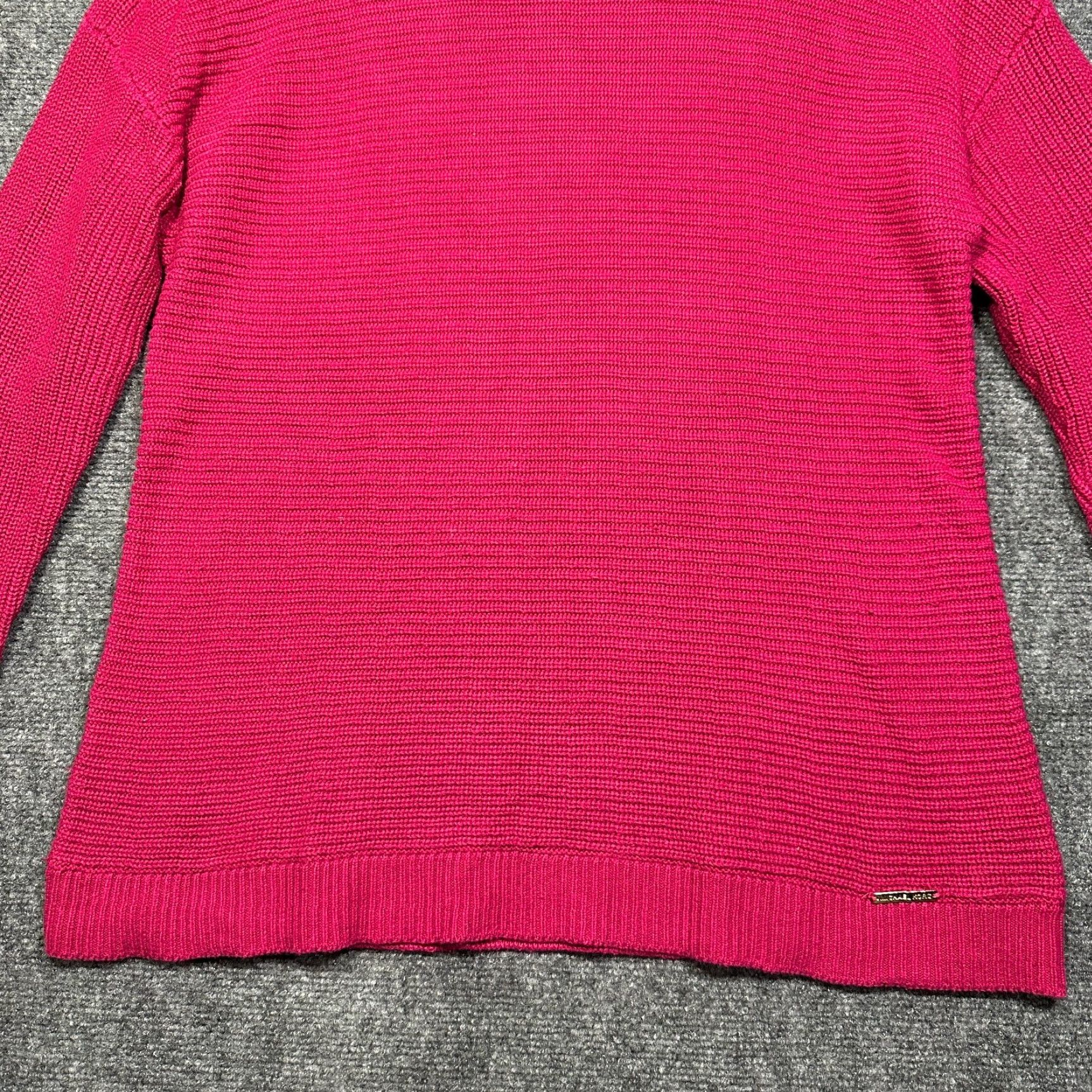 Michael Kors VINTAGE Michael Kors Sweater Womens L Long Sleeve Mock Pullover Ribbed Hem Cuffs Logo Knit Regular Purple Size L / US 10 / IT 46 - 4 Thumbnail