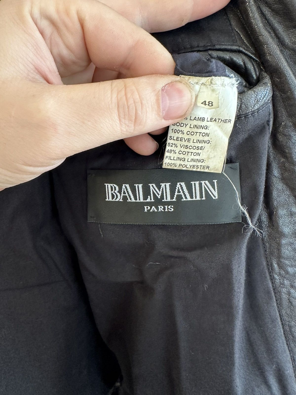 Balmain SS12 Iconic Balmain Rousteing Black Leather Bike *Last Drop* Size US M / EU 48-50 / 2 - 10 Thumbnail