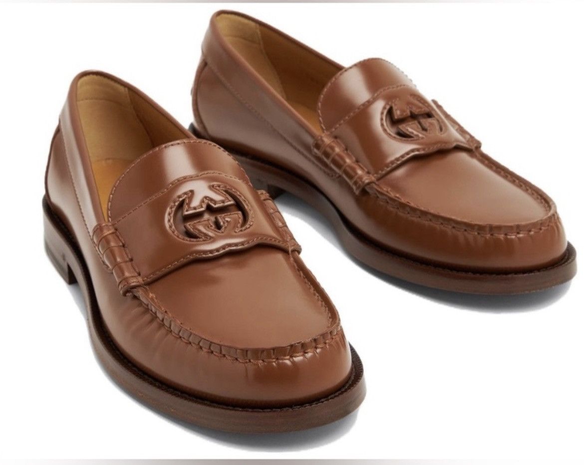 Gucci Gucci Interlocking G Loafer Millennial Ribot Cuir Size US 6 / IT 36 - 1 Thumbnail