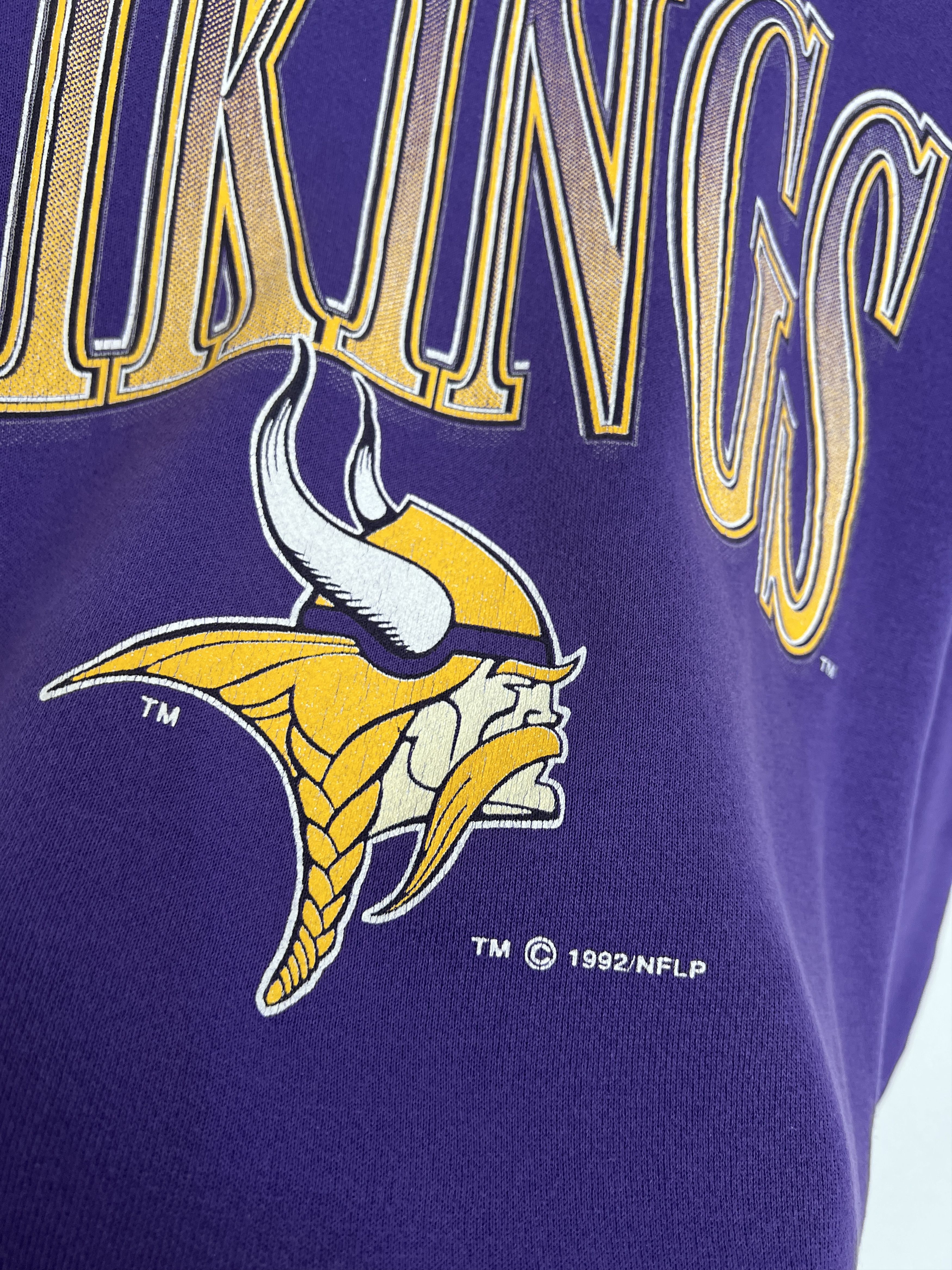 Tultex Vintage Minnesota Vikings NFL Rare Crewneck Sweatshirt Rare Size US XL / EU 56 / 4 - 4 Thumbnail