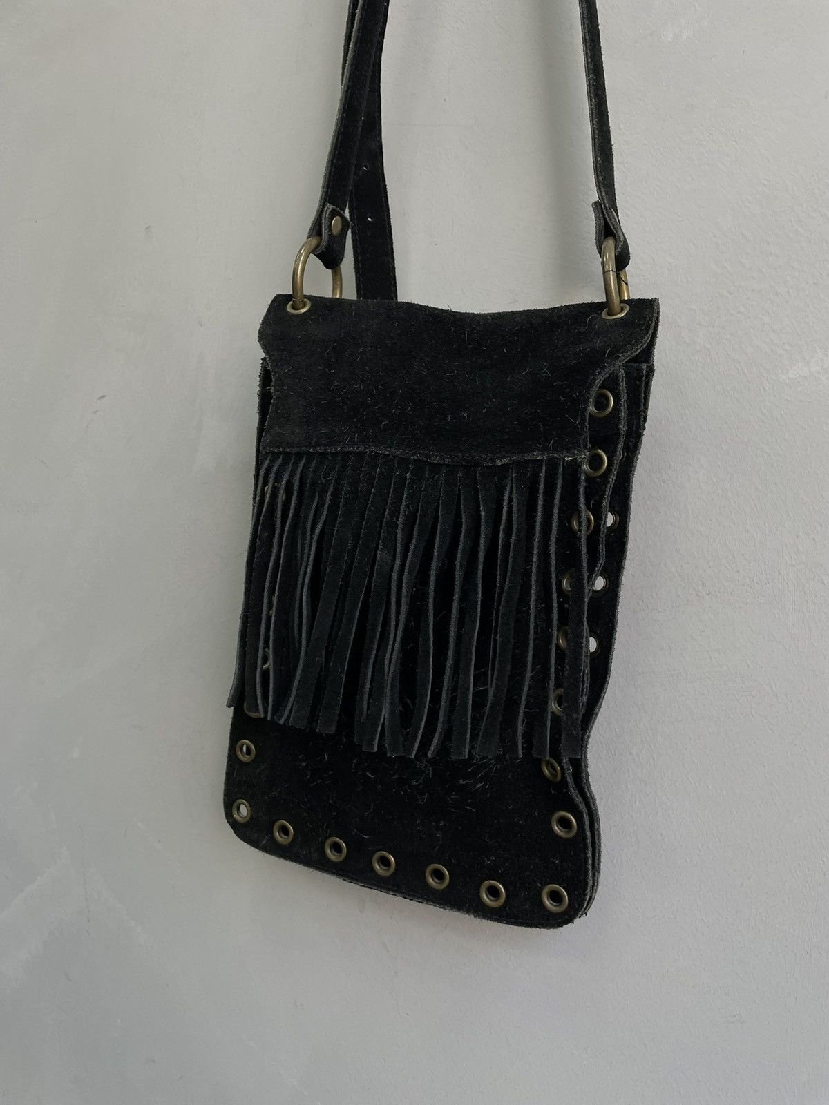 Hysteric Glamour Hysteric glamour style leather suede messenger mini bag Size ONE SIZE - 4 Thumbnail