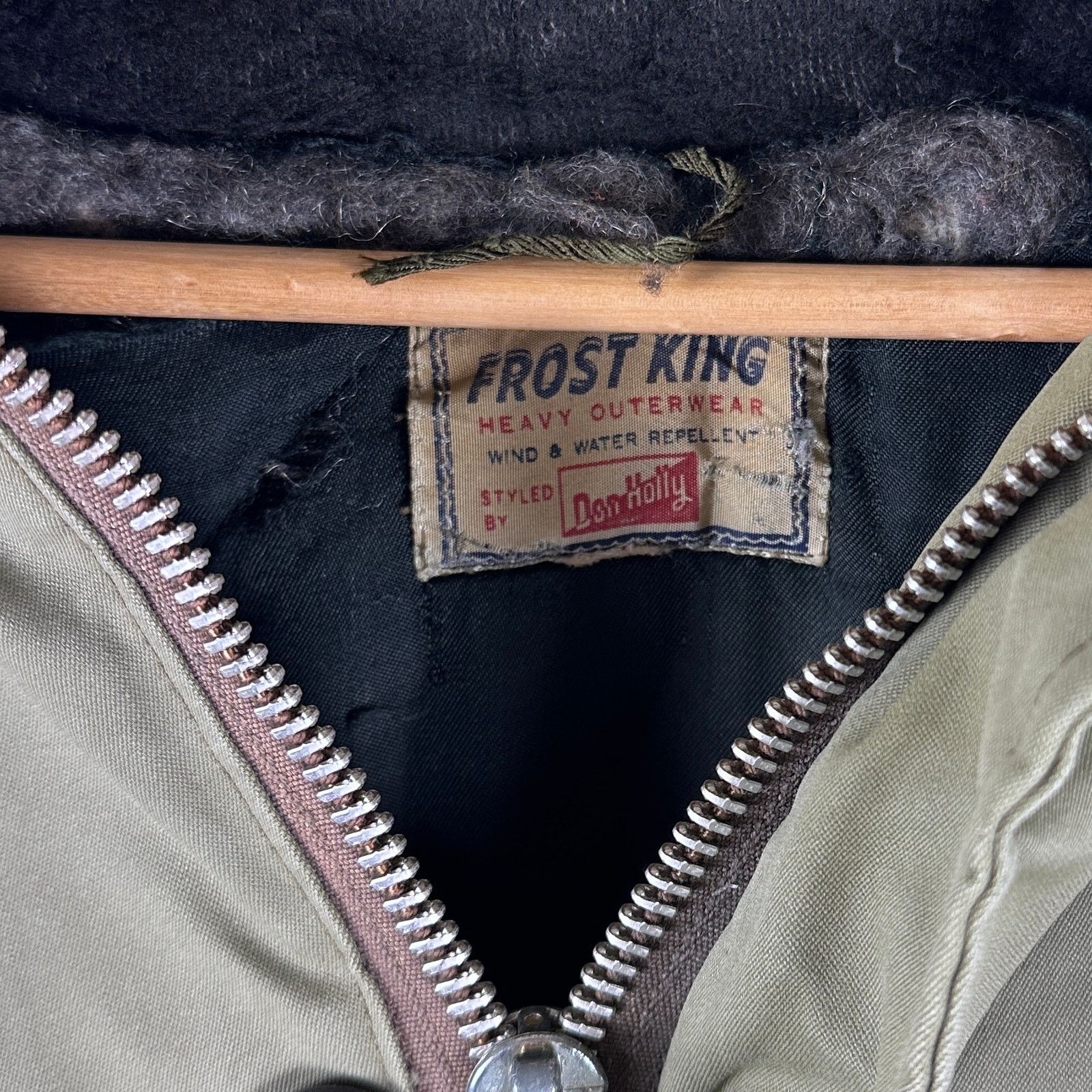 Vintage 1960s Frost King Olive Green Parka Size US L / EU 52-54 / 3 - 3 Thumbnail