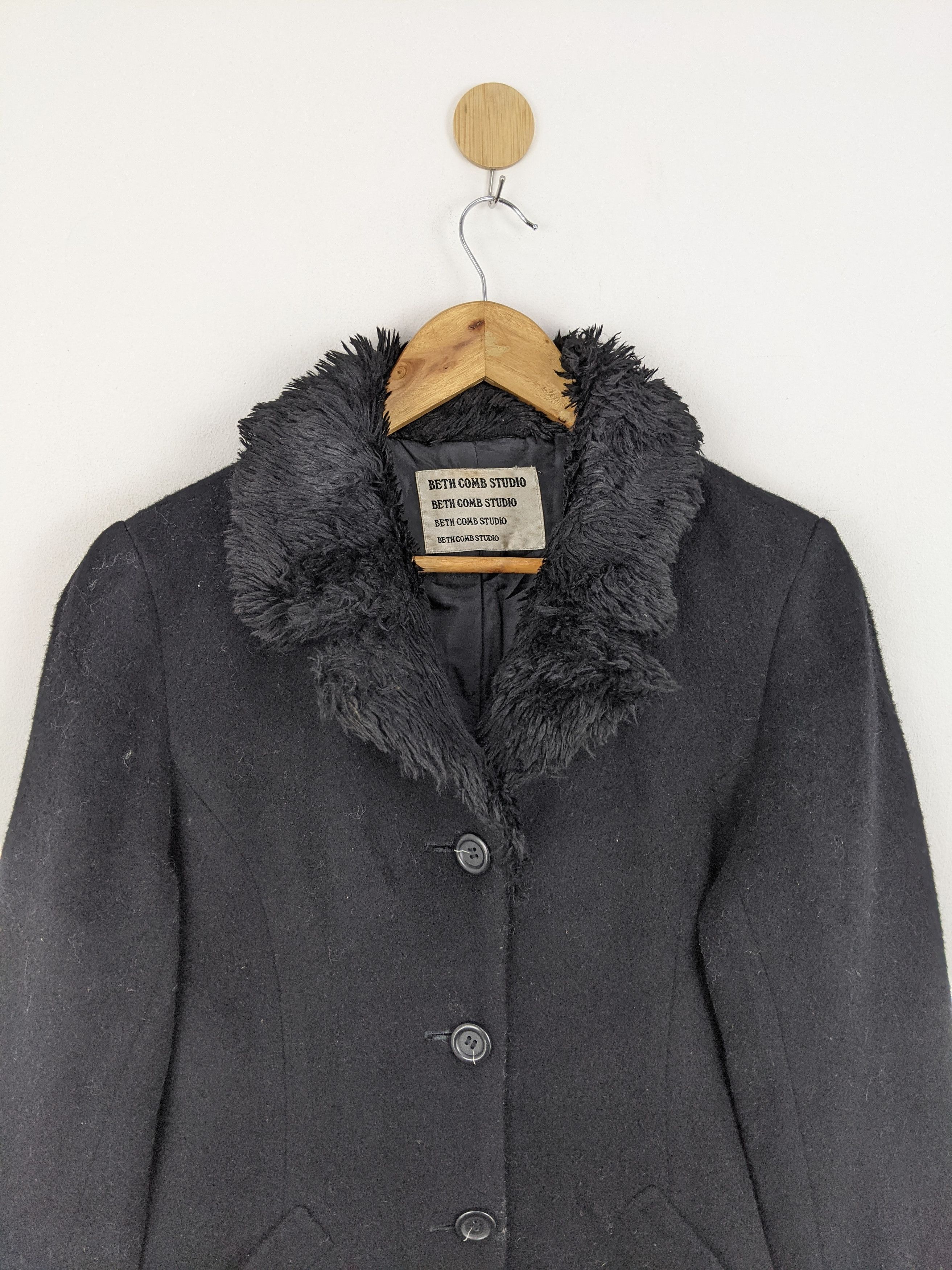 If Six Was Nine × Japanese Brand Vintage Beth Comb Studio Sherpa Cashmere Wool Jacket Size US S / EU 44-46 / 1 - 3 Thumbnail