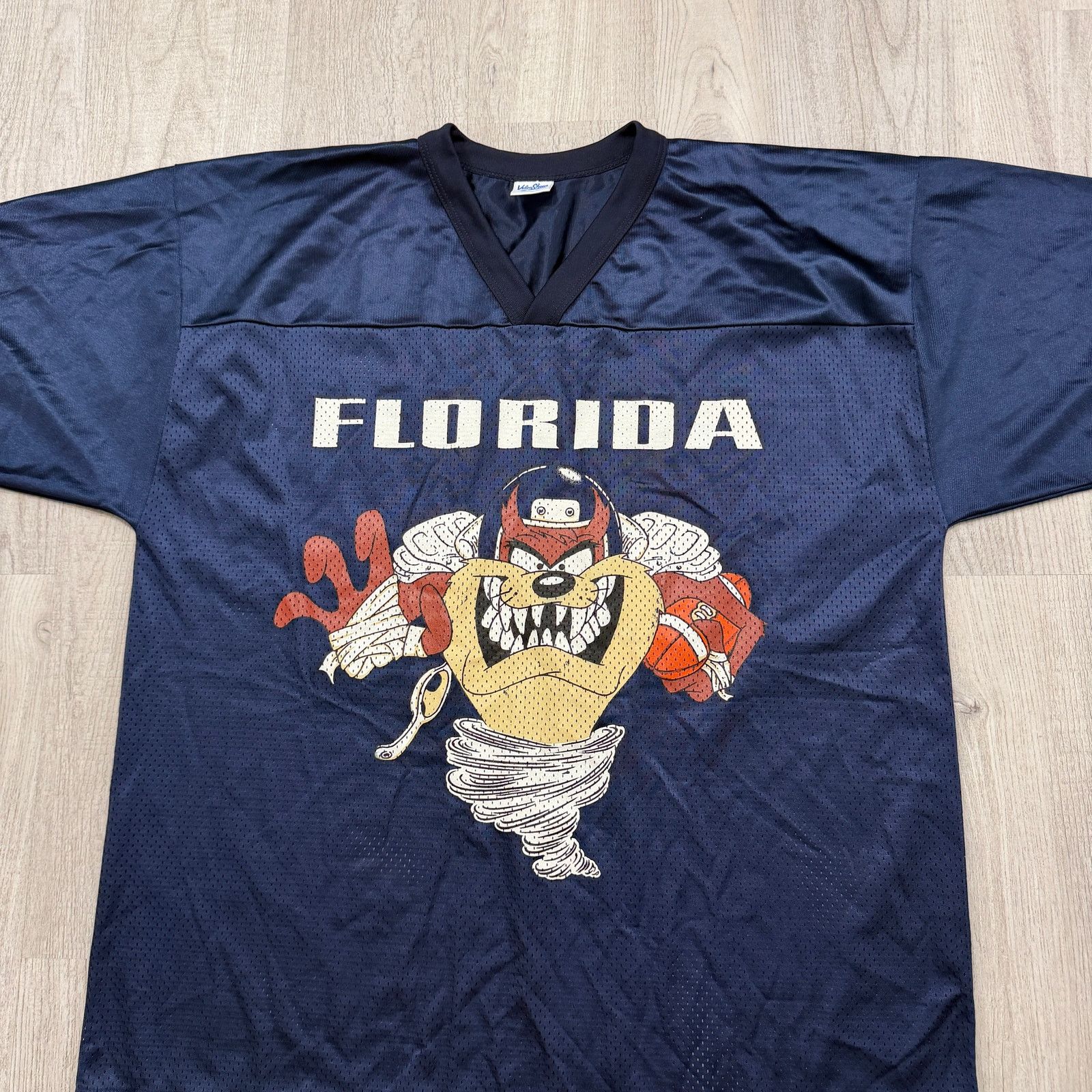 Vintage Vintage Tasmanian Devil Florida Football Jersey Large Blue Size US L / EU 52-54 / 3 - 2 Thumbnail