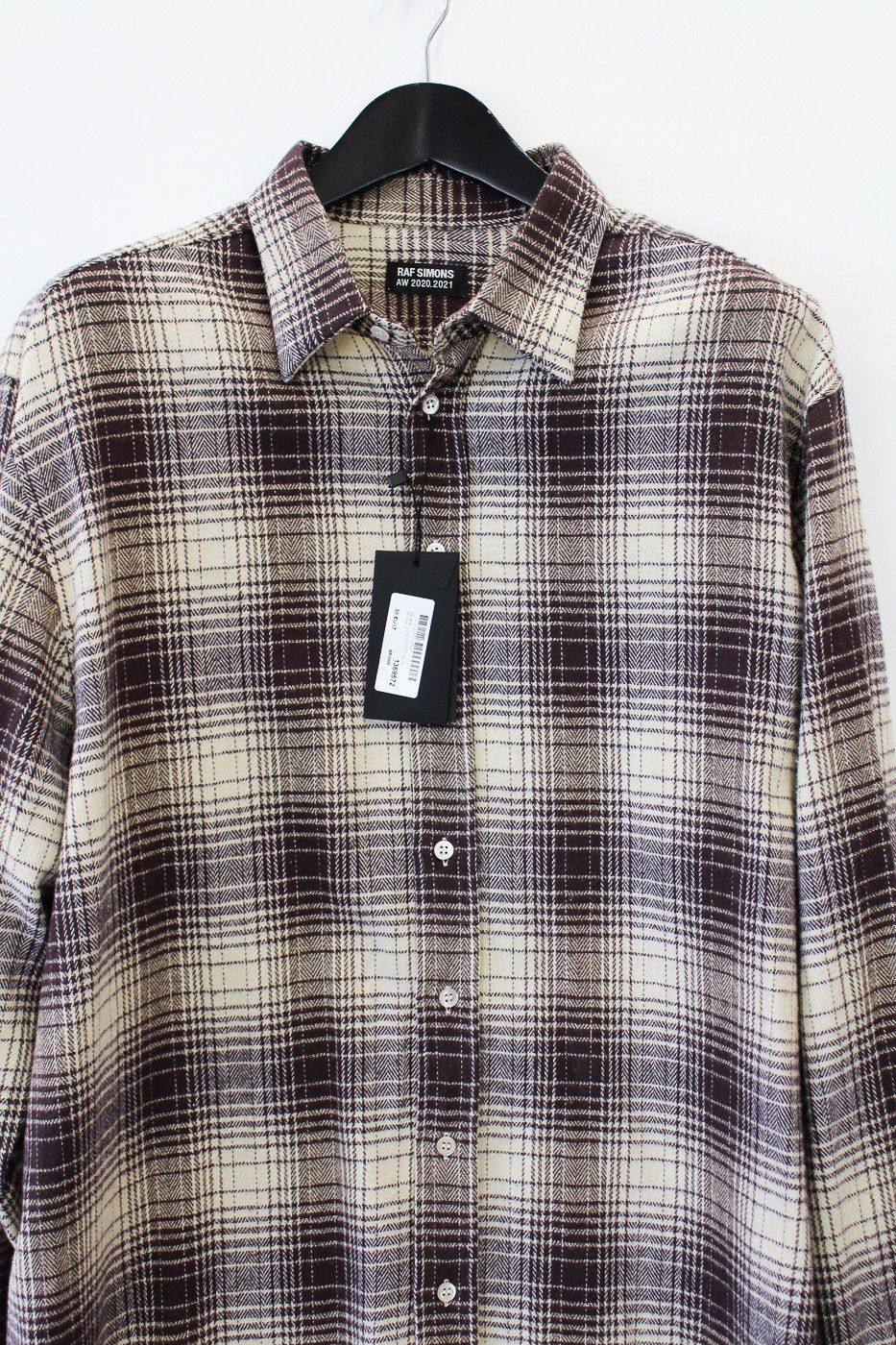 Raf Simons Flannel Shirt “The Others” SS20/20AW Cream Burgundy Check Size US M / EU 48-50 / 2 - 7 Thumbnail