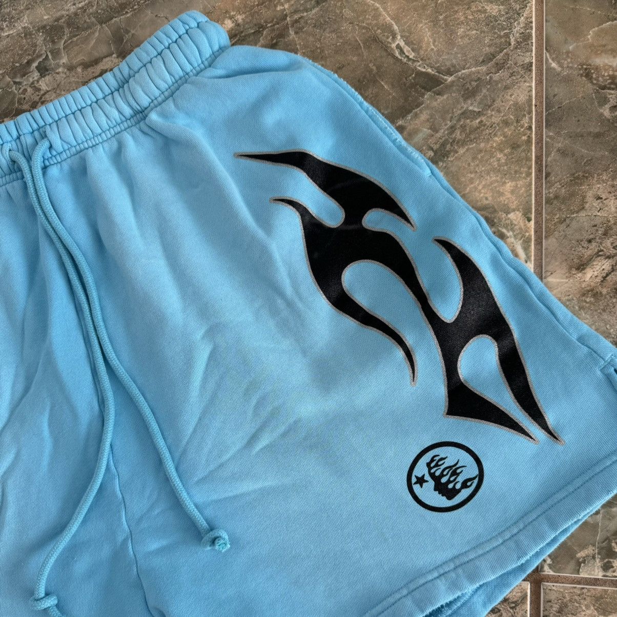 HELLSTAR Flame Blue Shorts Medium - Shorts