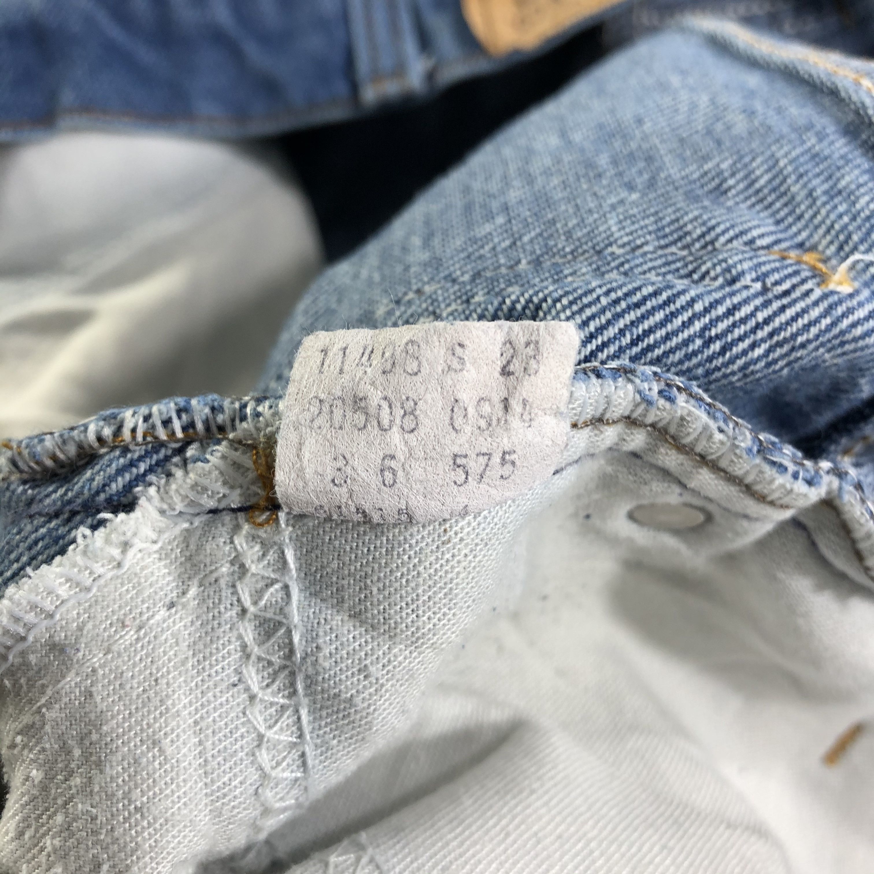 Levi's × Vintage Vintage Blue Wash Levis Jeans-J4498 Size 33" - 10 Thumbnail