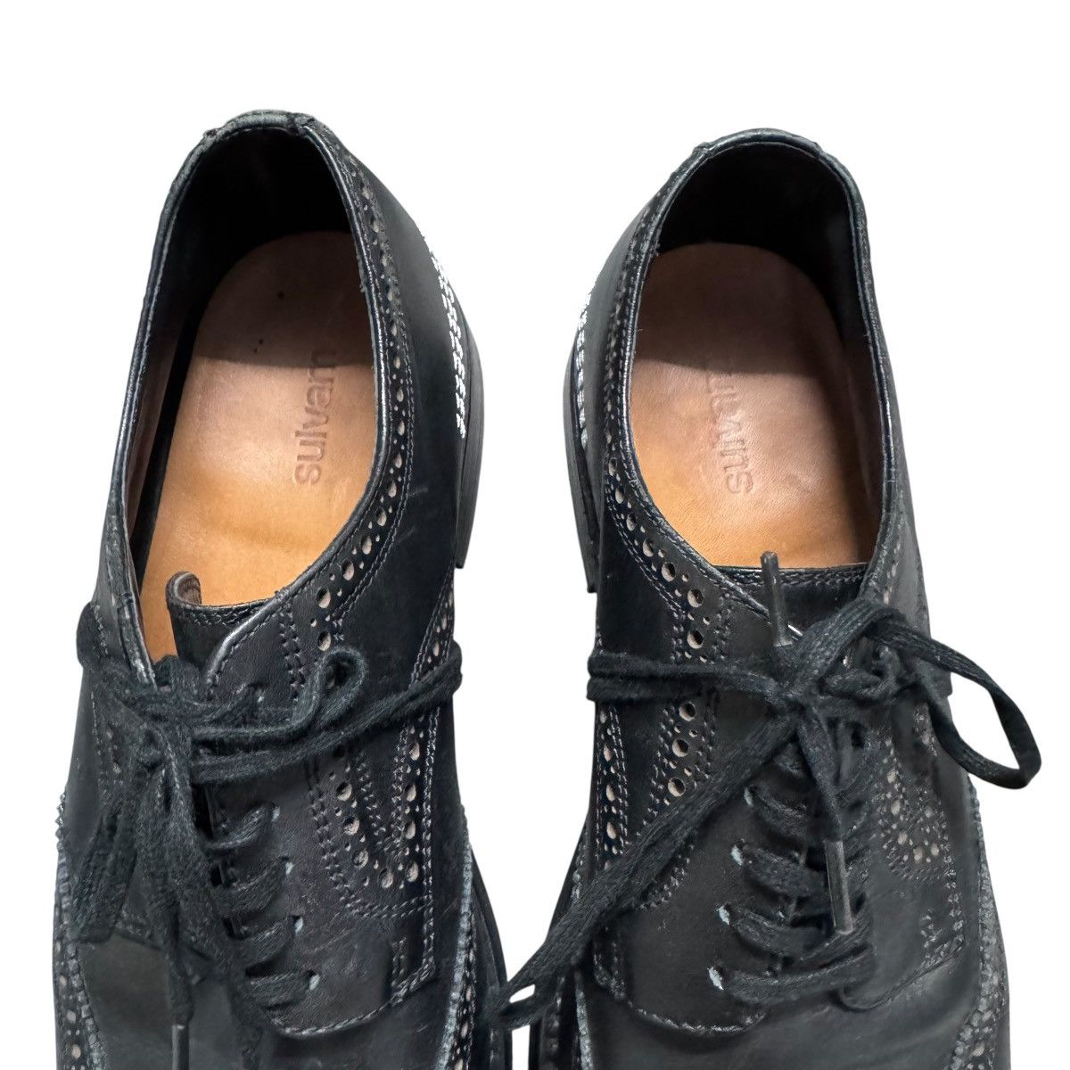 Sulvam Sulvam Brogue Wingtip Leather Shoes Size US 9 / EU 42 - 5 Thumbnail
