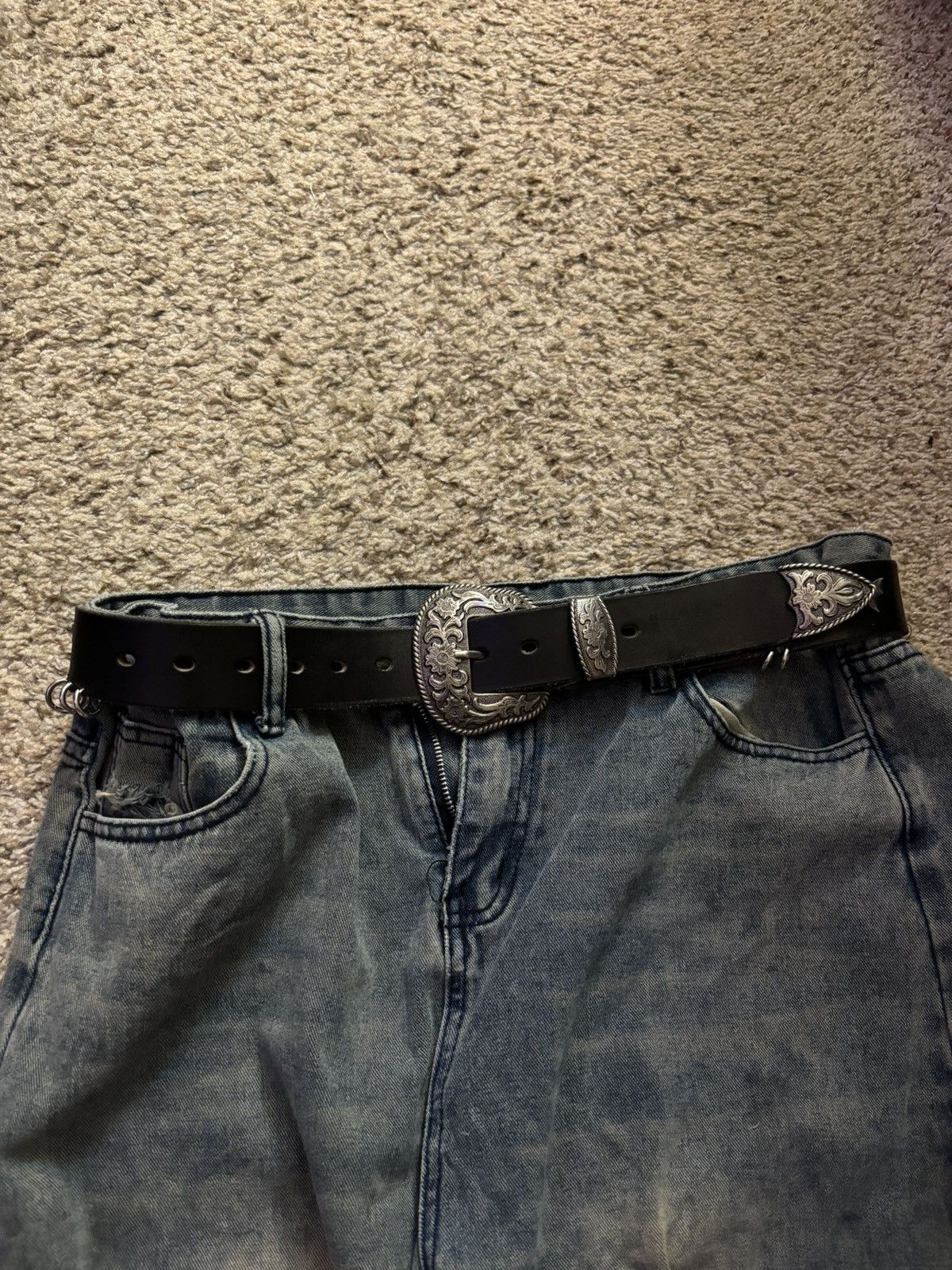 Japanese Brand custom 1 of 1 opium batman vampire belt Size 32 - 2 Thumbnail