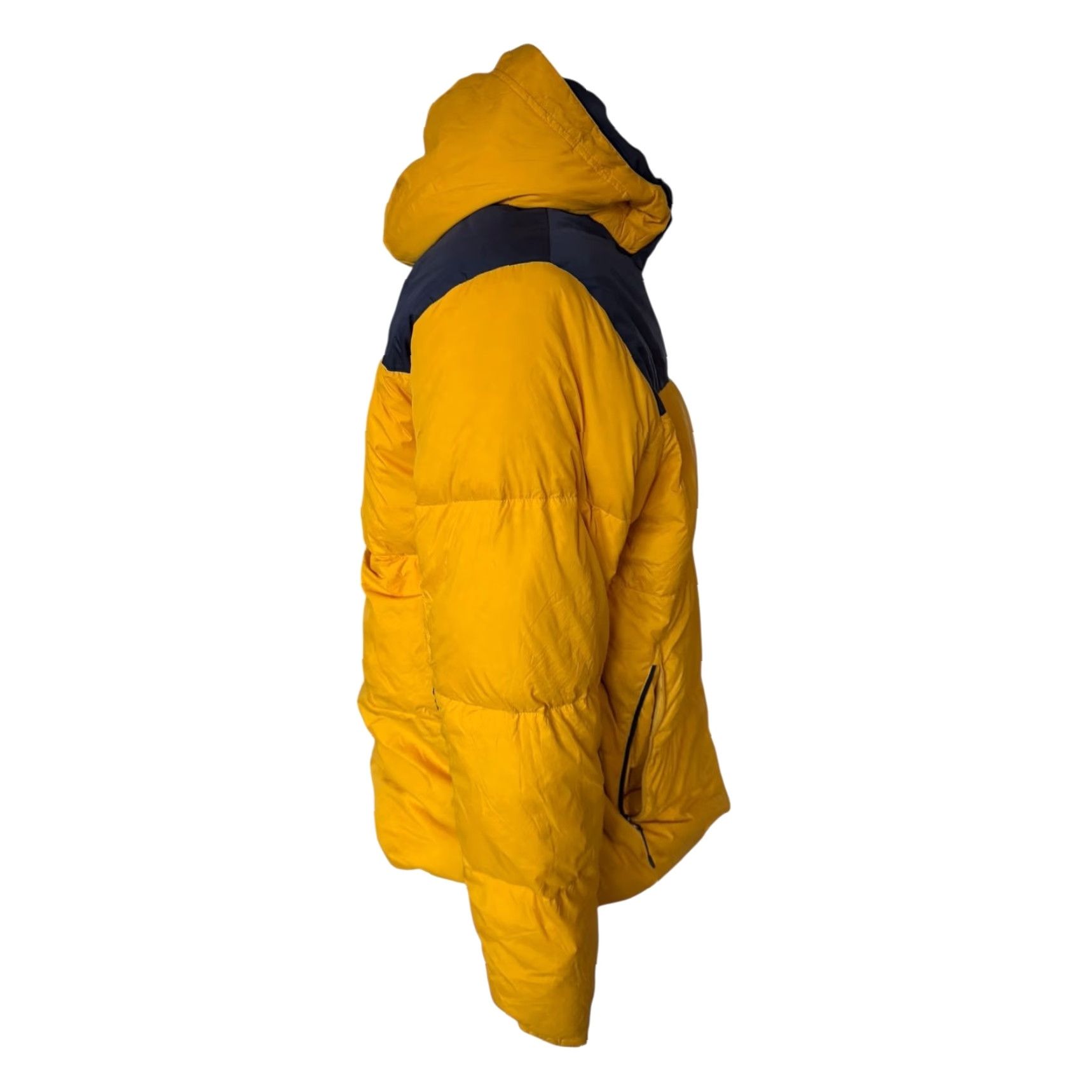 Reebok Reebok Hooded Goose Down Puffer Jacket – Yellow / Navy – Unisex – Size 110 (110 Unisex) – XL / L Fit – Hooded Down Jacket Size US L / EU 52-54 / 3 - 2 Thumbnail