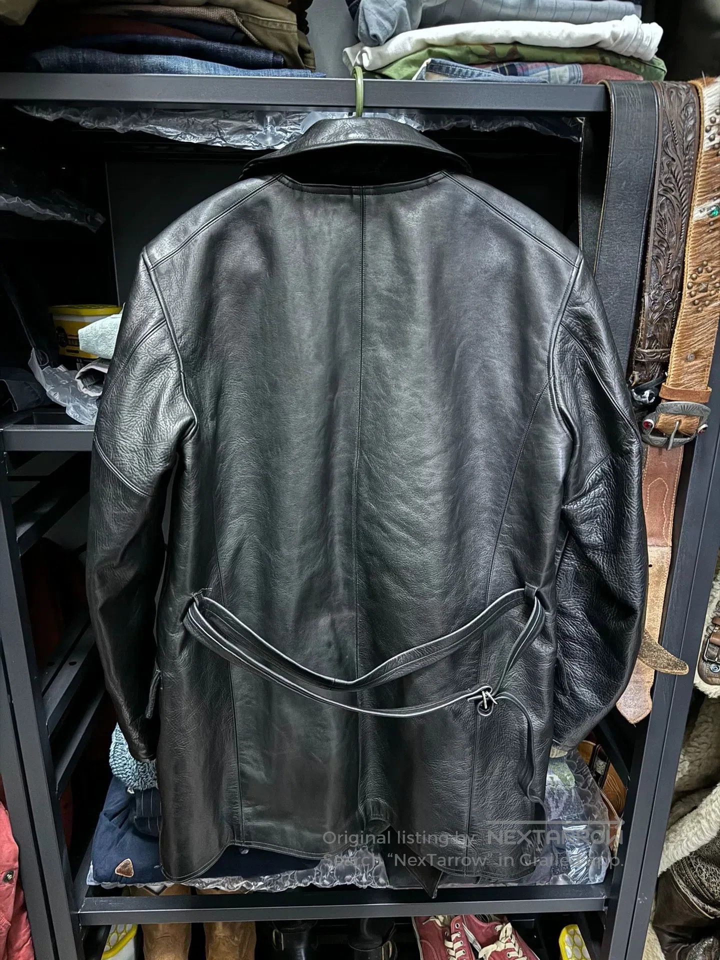 Old Joe old joe double-breasted horsehide leather jacket. Size US S / EU 44-46 / 1 - 7 Thumbnail