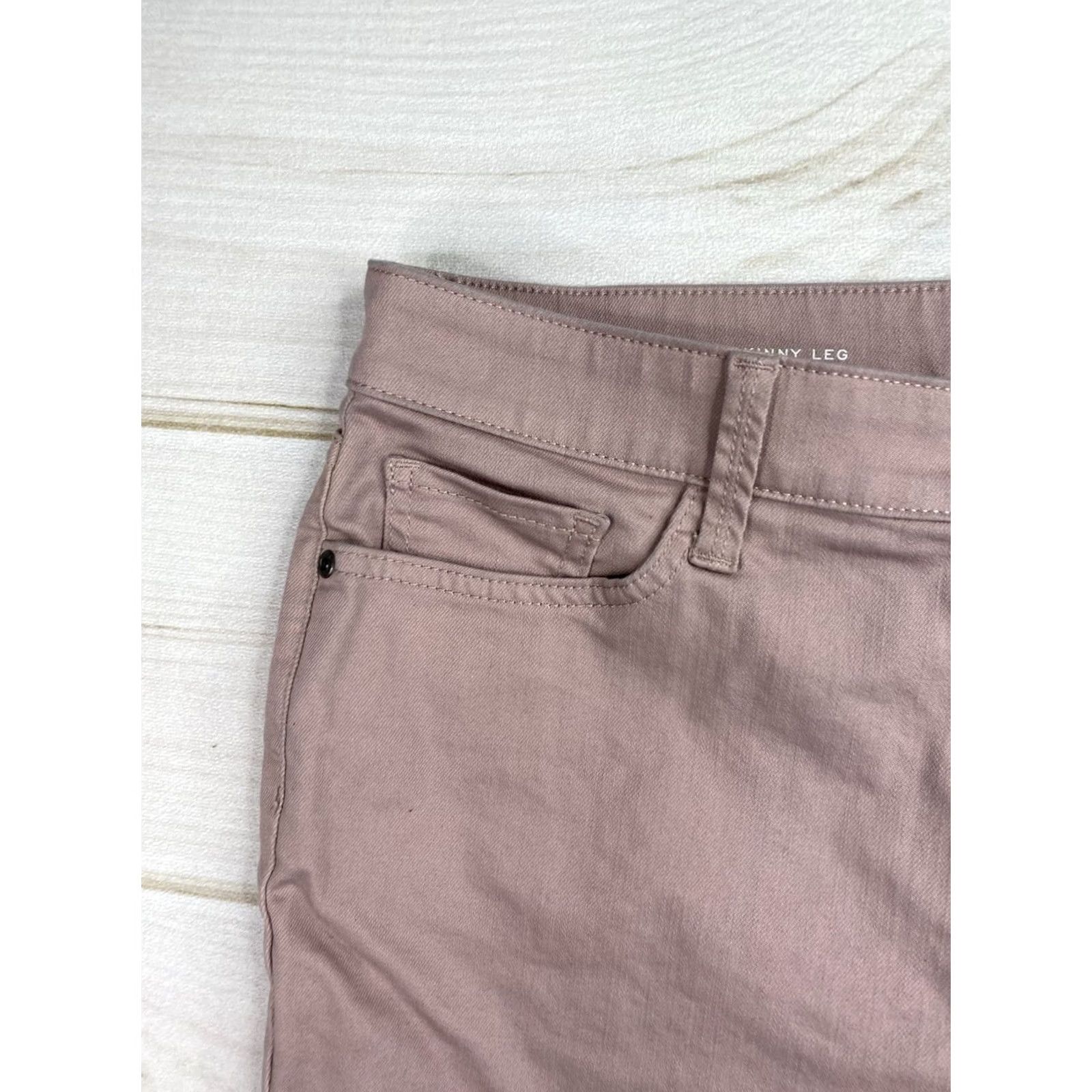 Vintage St. John's Bay Jeans Womens 12 Skinny Mid Rise Pink Stretch Denim 5-Pocket Regular Replaceable? (Note: Repaired) Size 34" / US 12 / IT 48 - 2 Thumbnail