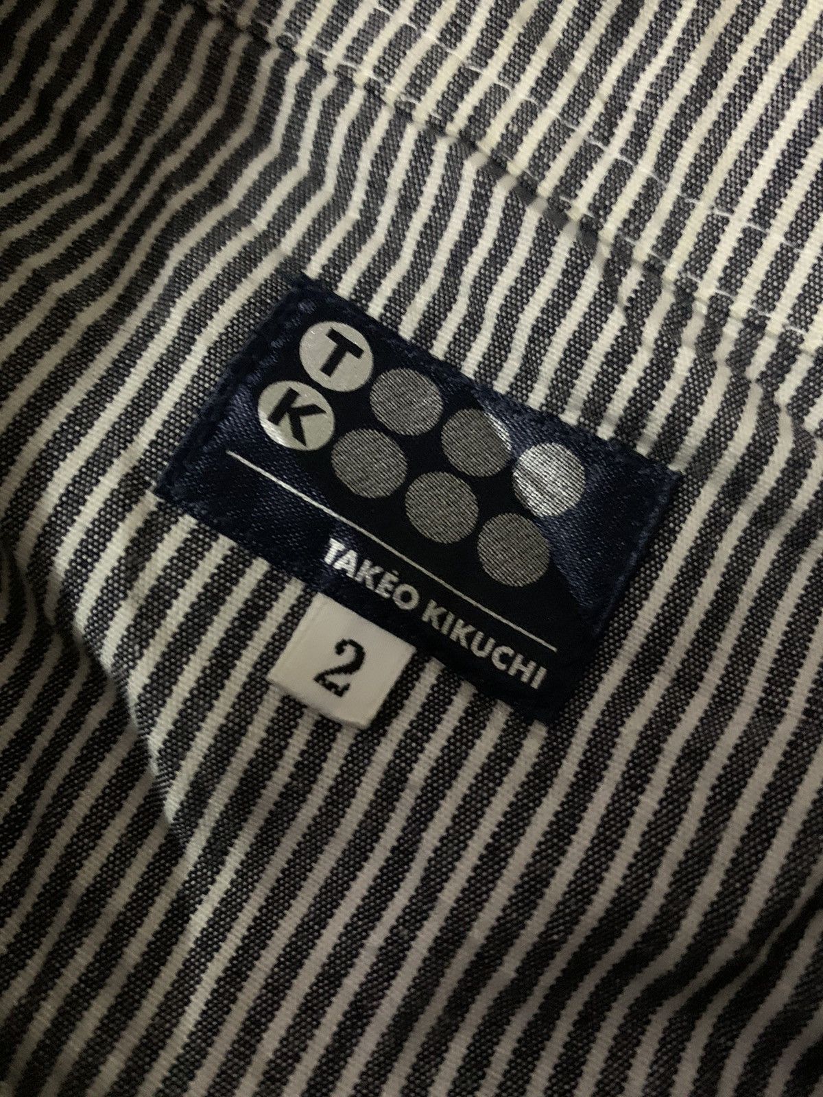 Takeo Kikuchi Vtg Japanese Takeo Kikuchi Hickory Stripe Button Shirt Size US M / EU 48-50 / 2 - 7 Thumbnail