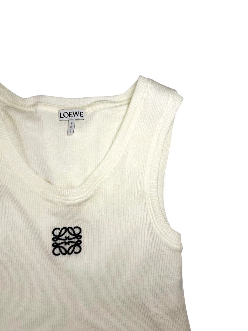 Loewe LOEWE Cotton embroidered logo sports vest Size XS / US 0-2 / IT 36-38 - 3 Thumbnail