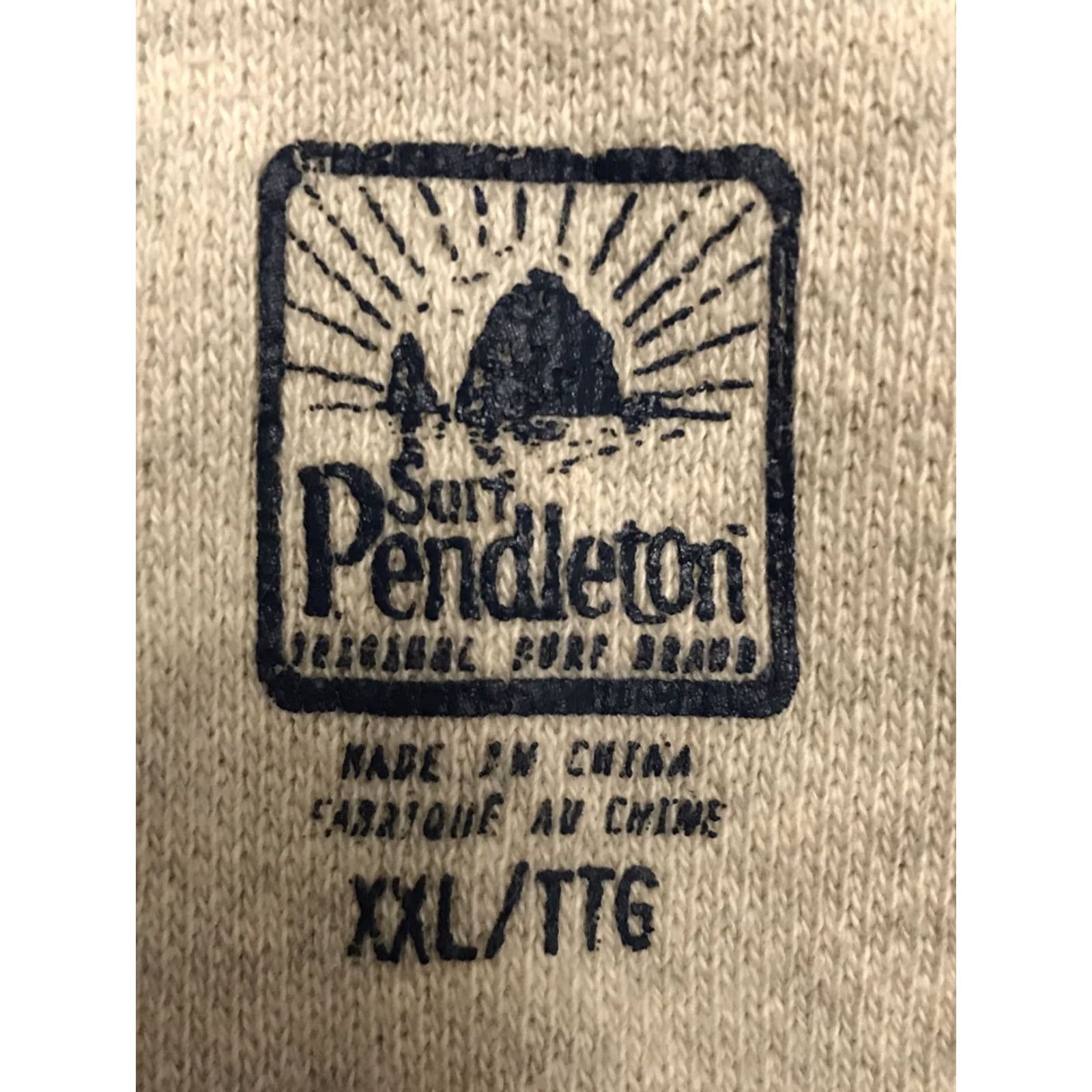 Pendleton Surf Pendleton L/S Cowl Neck Sweatshirt Mens Grey XXL 2X button pocket 1560 - Vintage No Size US XXL / EU 58 / 5 - 3 Thumbnail