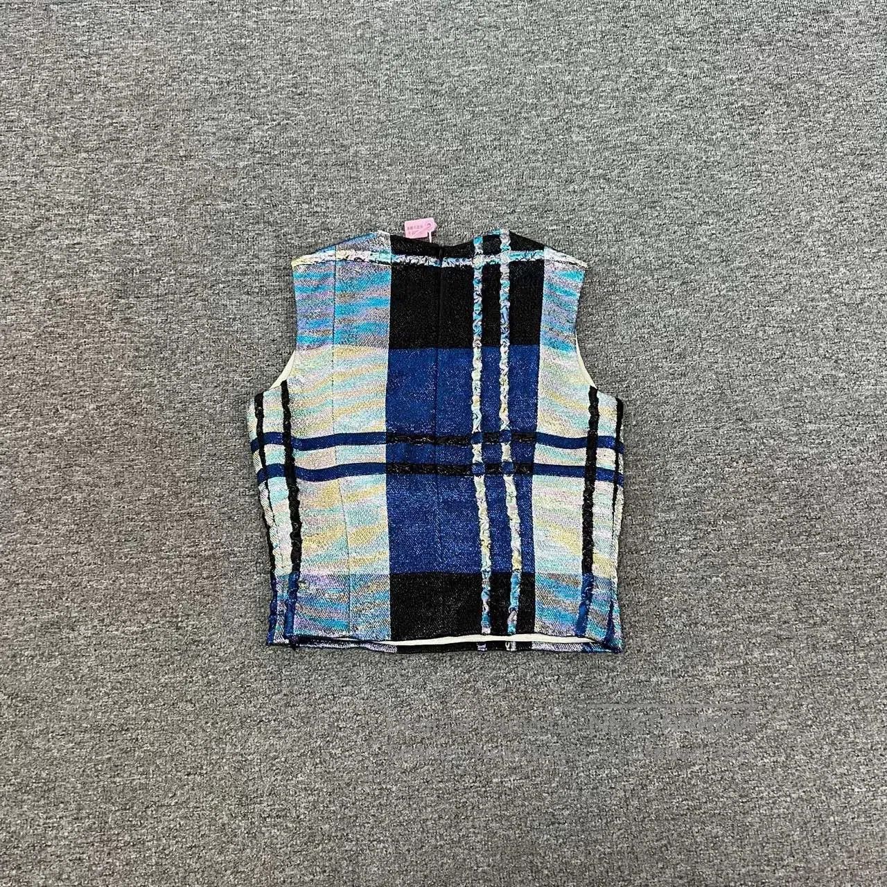 Dior Dior Runway Gold Thread Plaid Sleeveless Top. Size M / US 6-8 / IT 42-44 - 6 Thumbnail