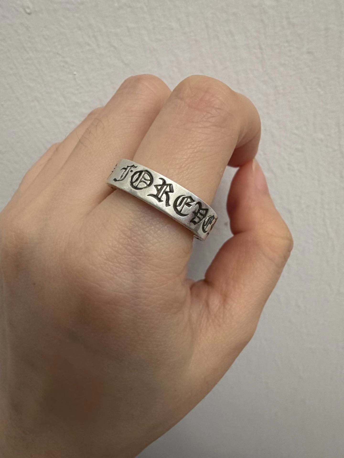 クロムハーツ forever ring 8号 Chrome Hearts Chrome Heart Forever Ring Size 8 | Grailed