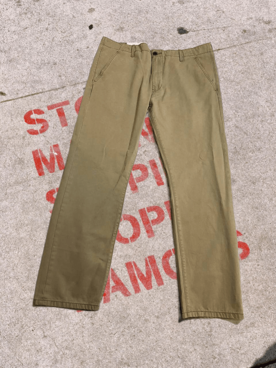 Levi's Levi's Jeans Mens Beige Denim Cotton Straight Leg Size US 36 / EU 52 - 1 Thumbnail