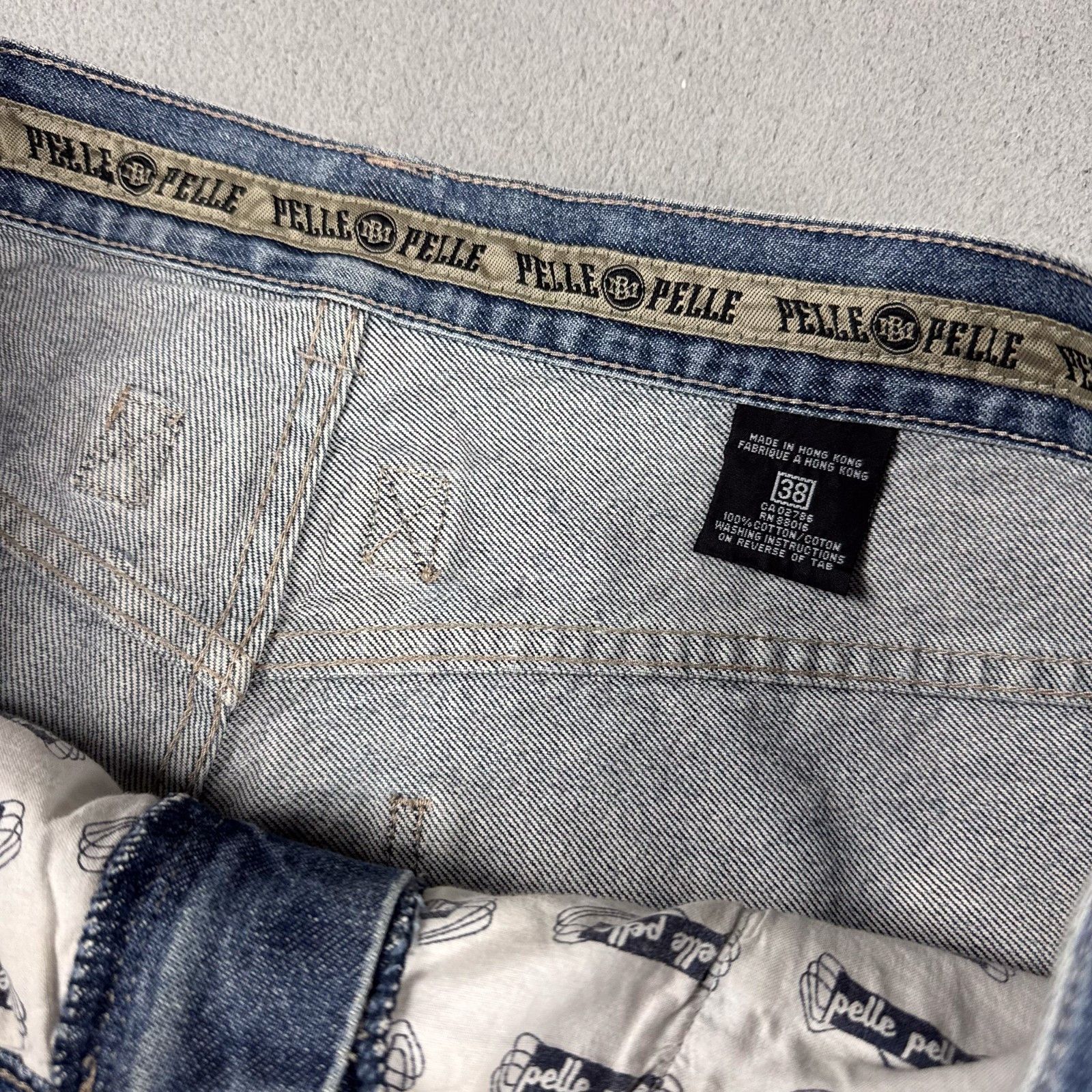 Pelle Pelle Pelle Pelle Denim Shorts 38 Jorts Baggy Skater Y2K 90s Size US 38 / EU 54 - 8 Thumbnail
