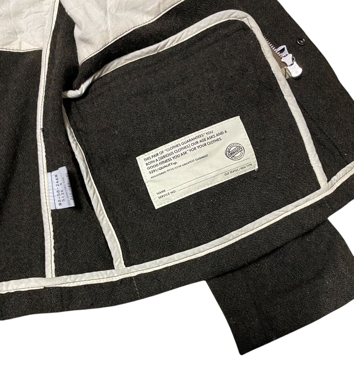 OMNIGOD Vintage Japanese Brand Omnigod M65 Wool Jacket 2000s Size US M / EU 48-50 / 2 - 7 Thumbnail