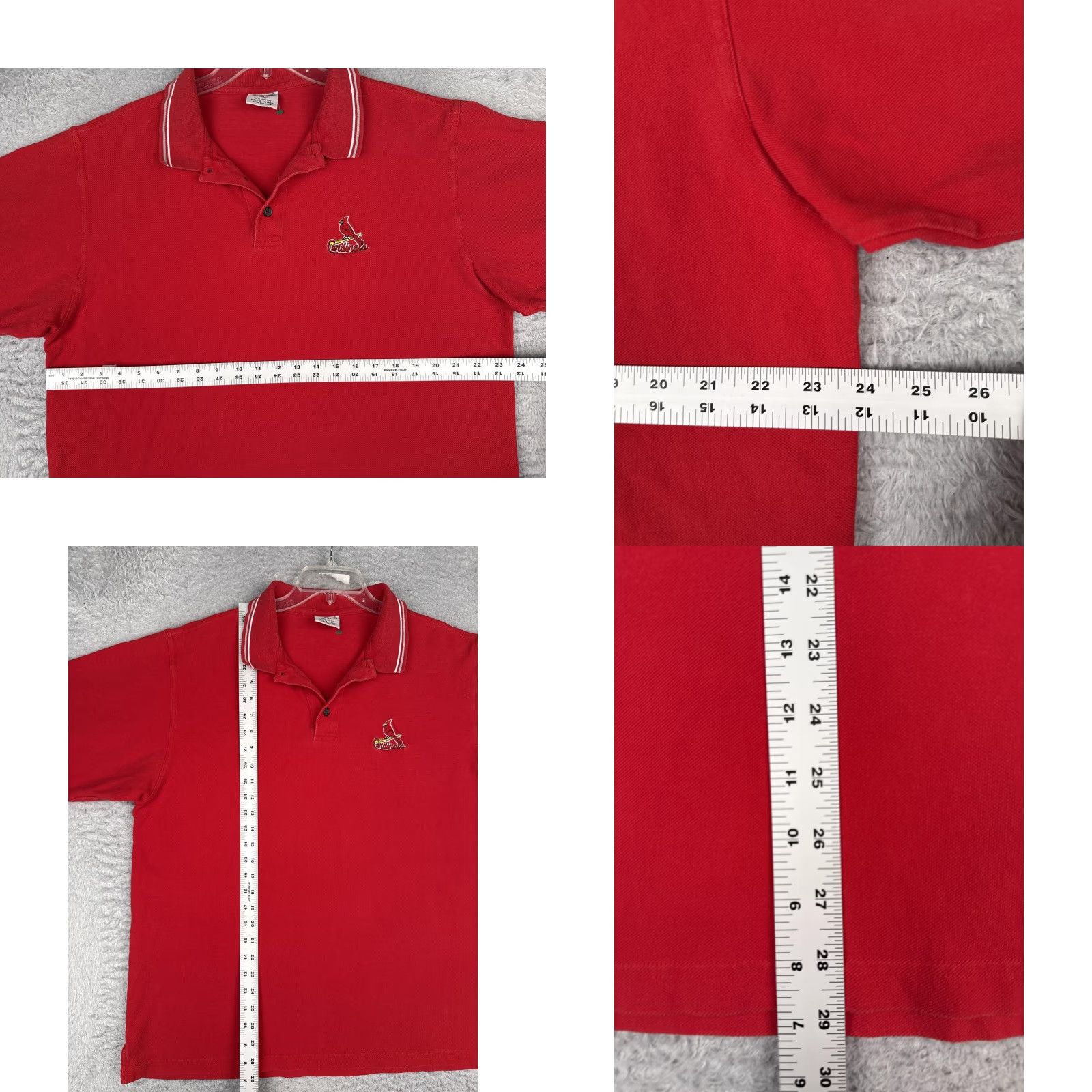 Vintage VINTAGE St Louis Cardinals Polo Shirt Mens XL Red CSA Embroidered Logo Size US XL / EU 56 / 4 - 8 Thumbnail