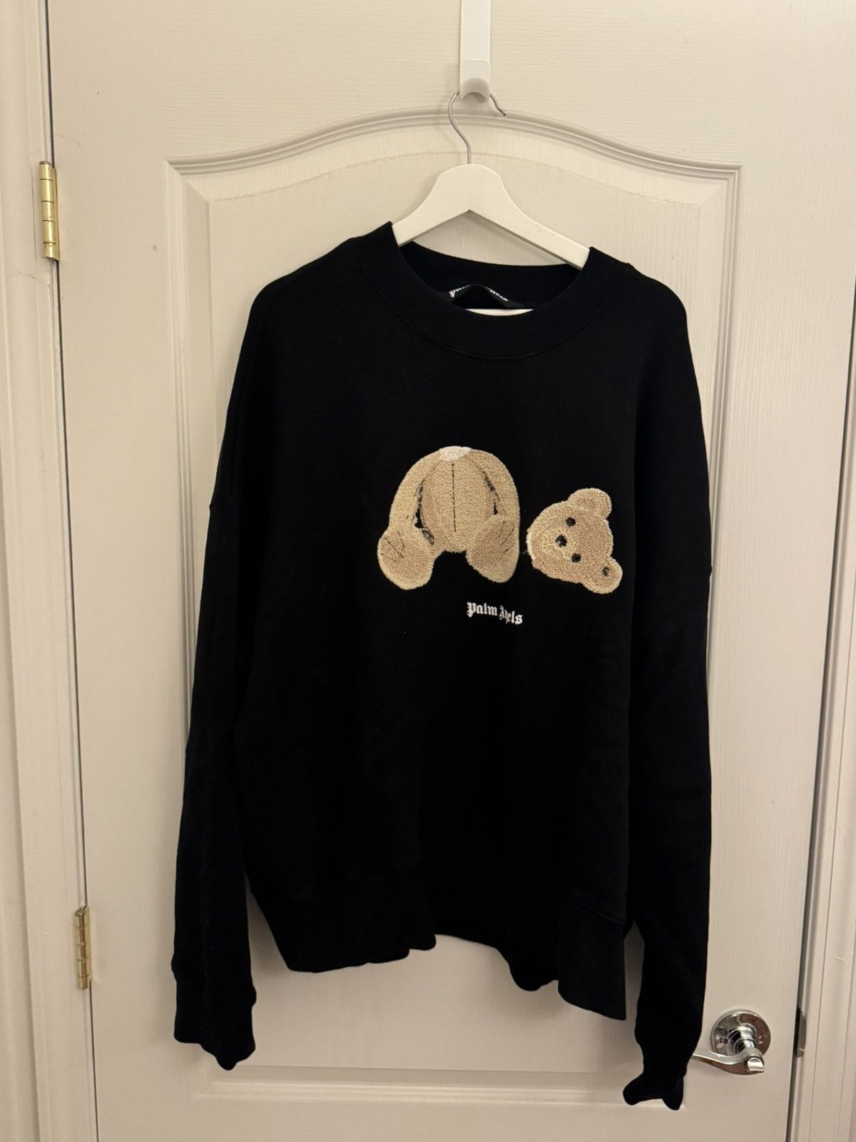 Palm Angels Palm Angels Kill The Bear Cropped Crewneck Palm Angels Palm Angels Kill The Bear Cropped Crewneck