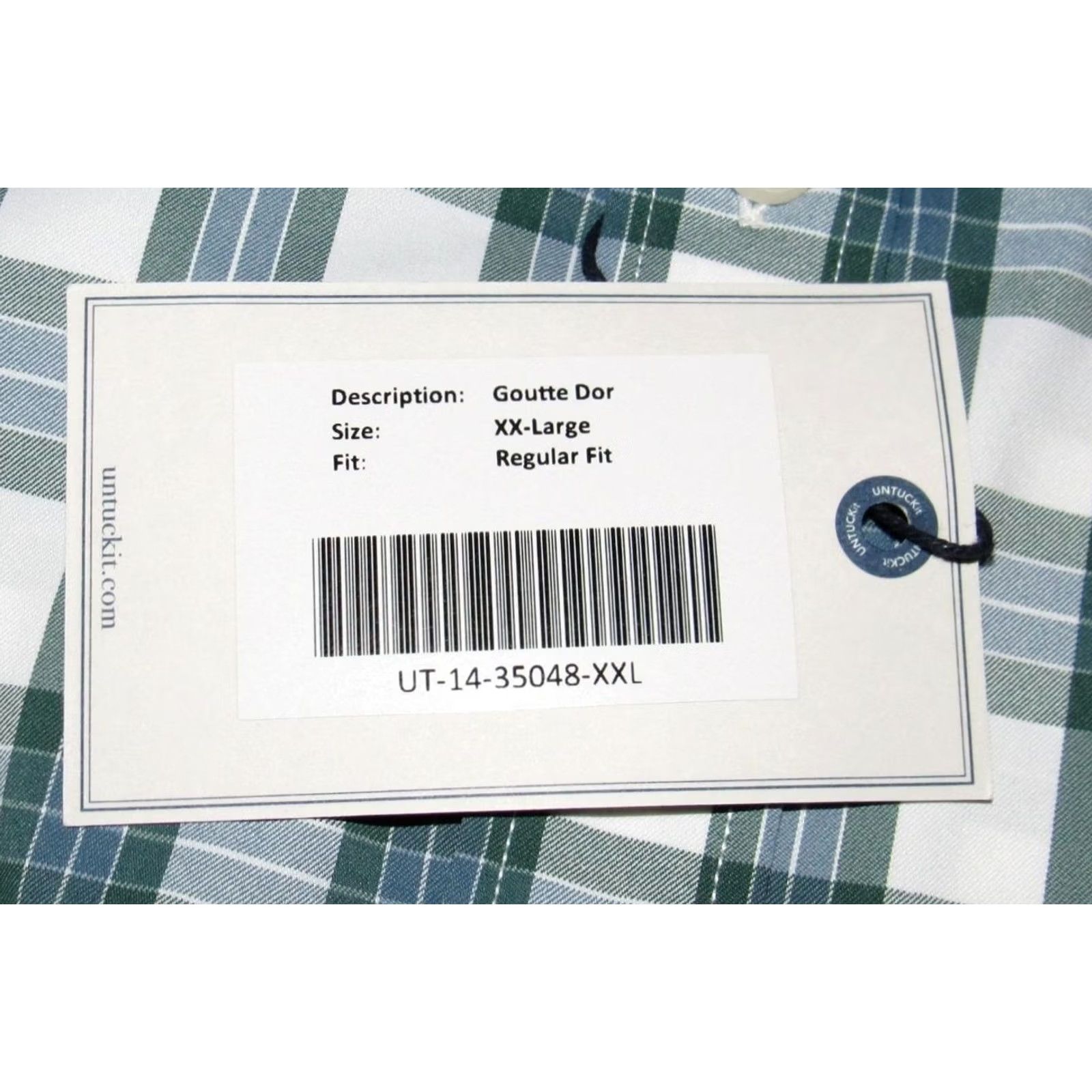 UNTUCKit UNTUCKIT Green Plaid Performance Blend Long Sleeve Button Down Shirt XXL NWT Size US XXL / EU 58 / 5 - 3 Thumbnail