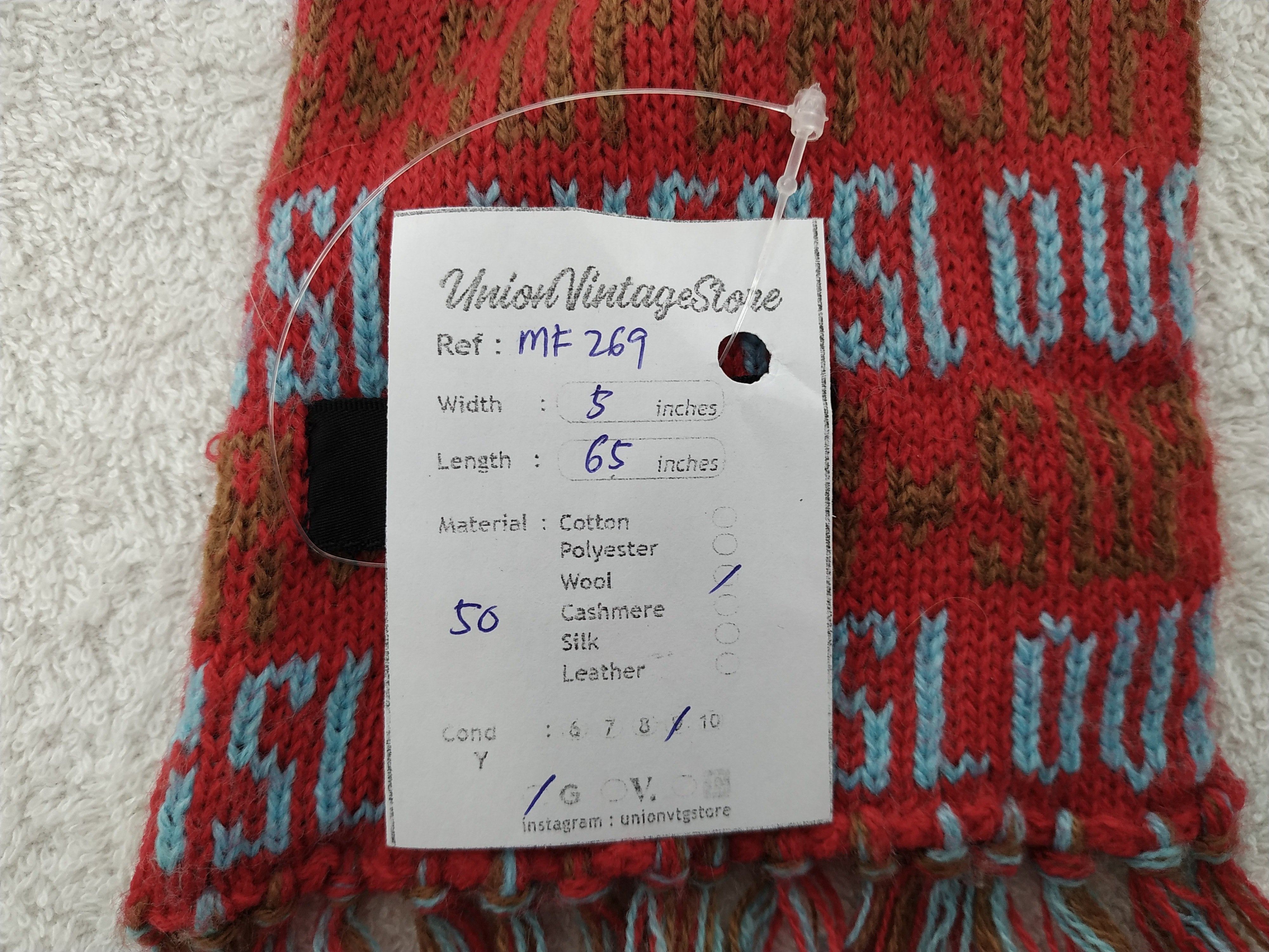 Super Lovers Vintage Super Lovers Scarf/Muffler/Neckwear MF269 Size ONE SIZE - 6 Thumbnail