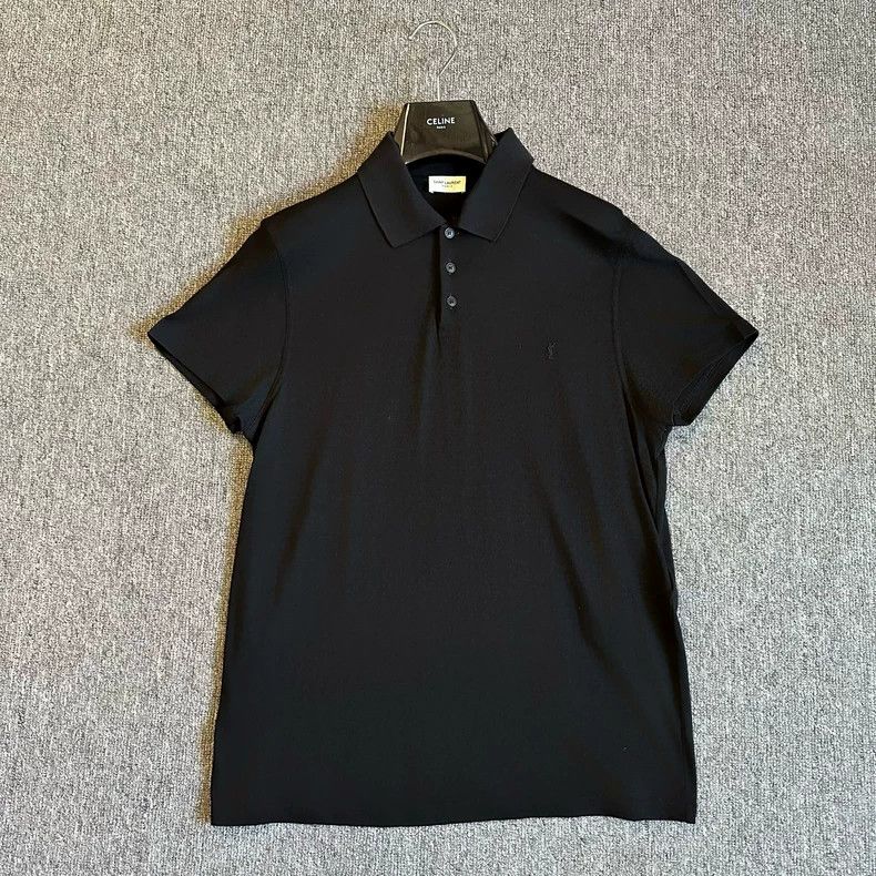 Saint Laurent Paris Saint Laurent Paris Embroidered logo pure wool polo shirt Size US M / EU 48-50 / 2 - 1 Thumbnail