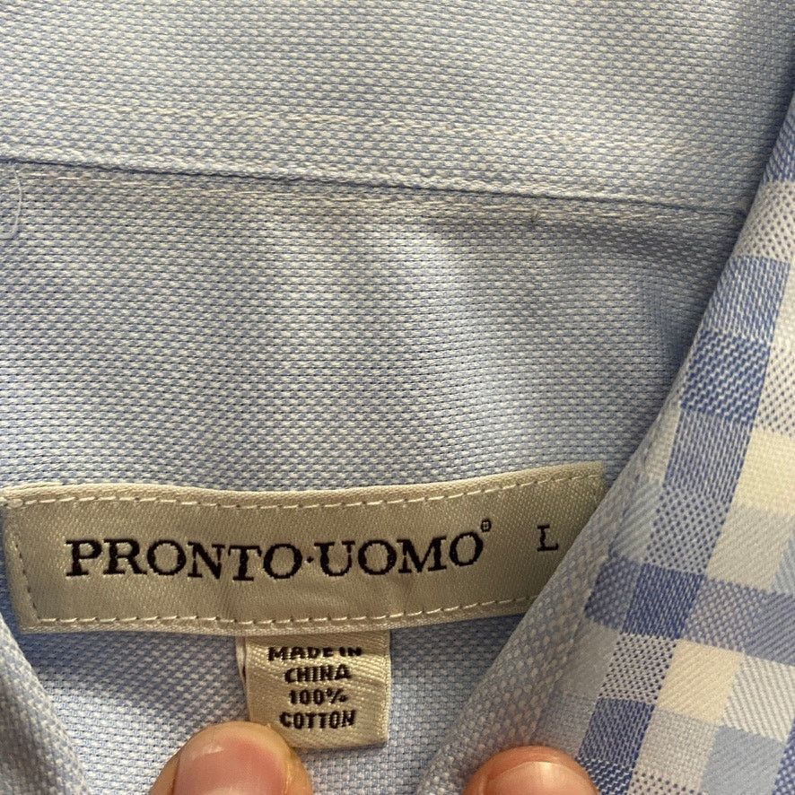 Pronto Uomo Pronto-Uomo purple geometric button down Size US L / EU 52-54 / 3 - 4 Thumbnail