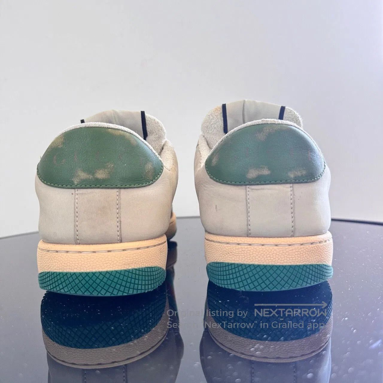 Gucci gucci screener gg vintage green sneakers. Size US 6.5 / EU 39-40 - 3 Thumbnail